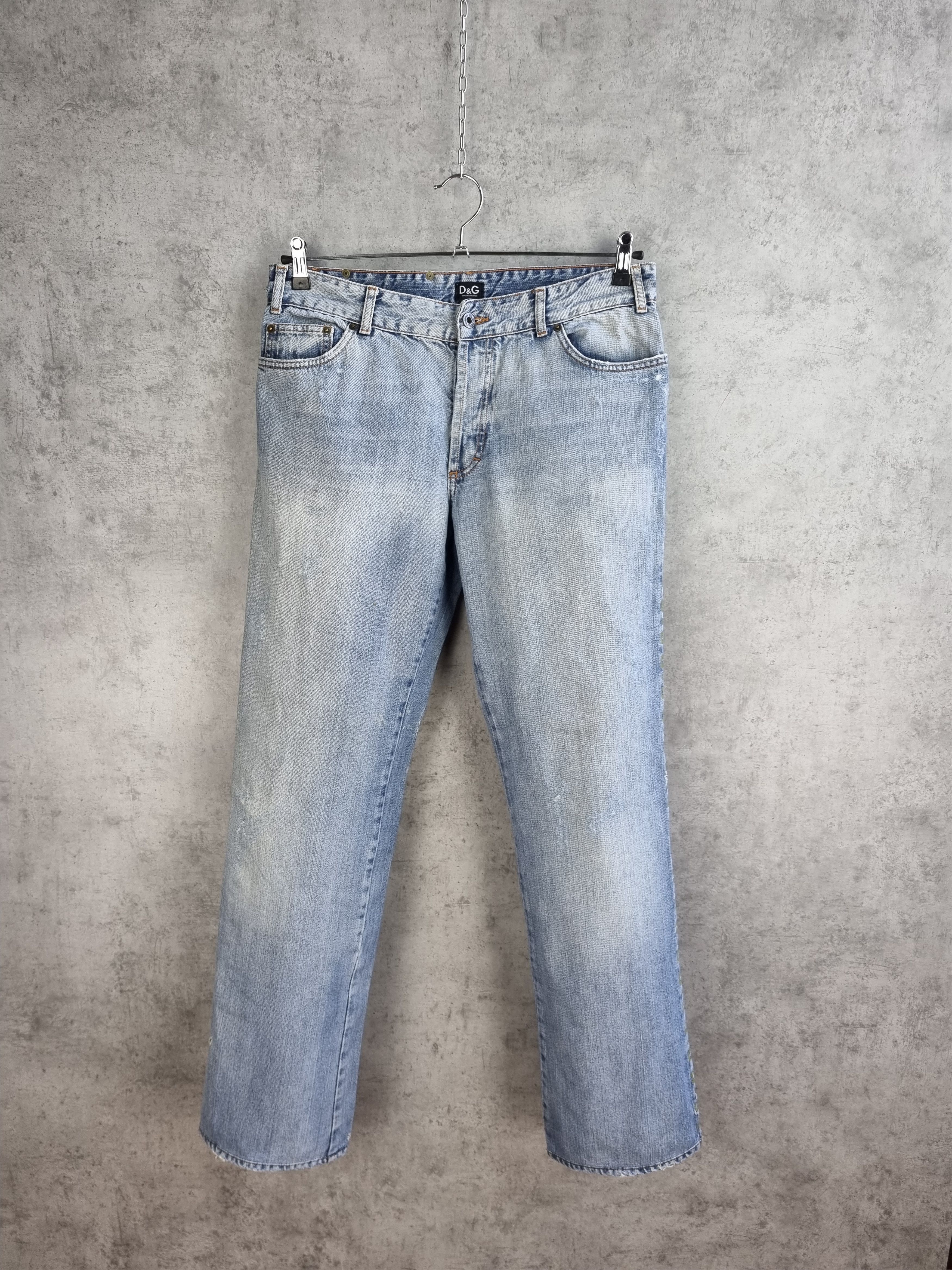 Dolce & Gabbana × Vintage Rare Golden Logo Dolce&Gabbana Vintage Jeans Made in Italy Size US 33 - 4 Thumbnail