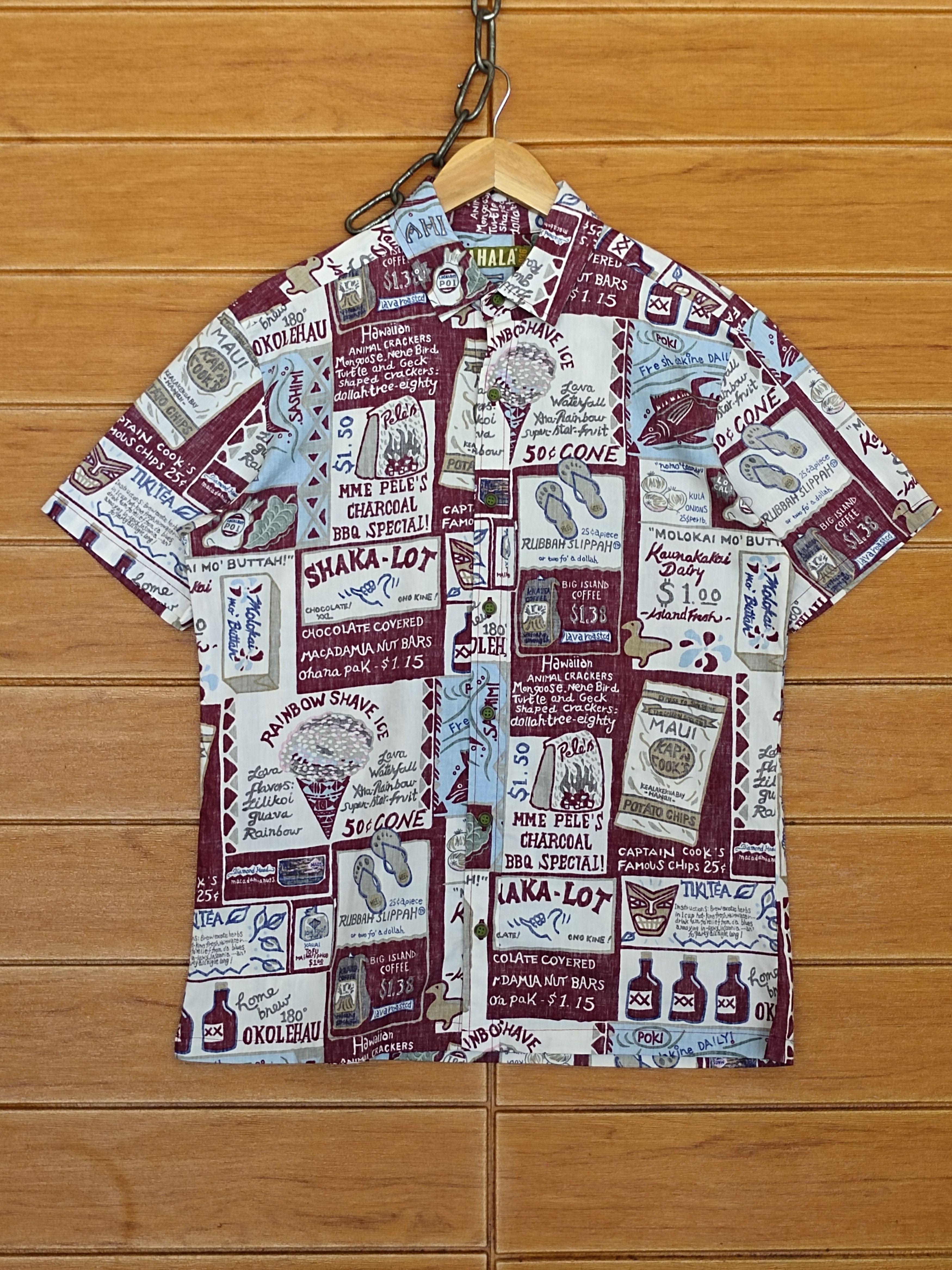 Duke Kahanamoku Vtg Hawaiian Kahala Reverse Print Sign Board Oversize Shirt Size US S / EU 44-46 / 1 - 1 Thumbnail