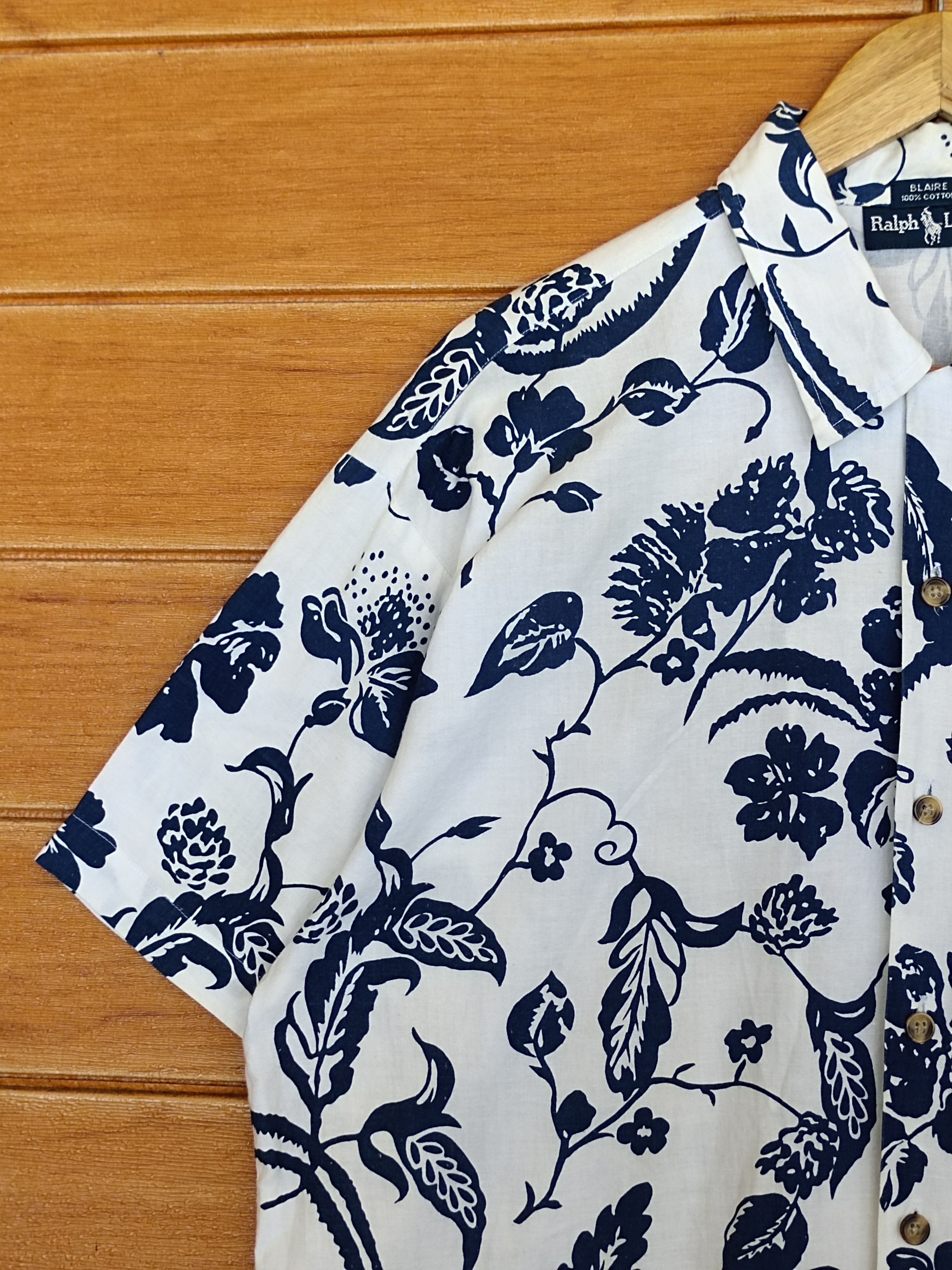 Polo Ralph Lauren Vintage 90s Hawaiian Ralph Lauren Blaire Shirt Size US L / EU 52-54 / 3 - 5 Thumbnail