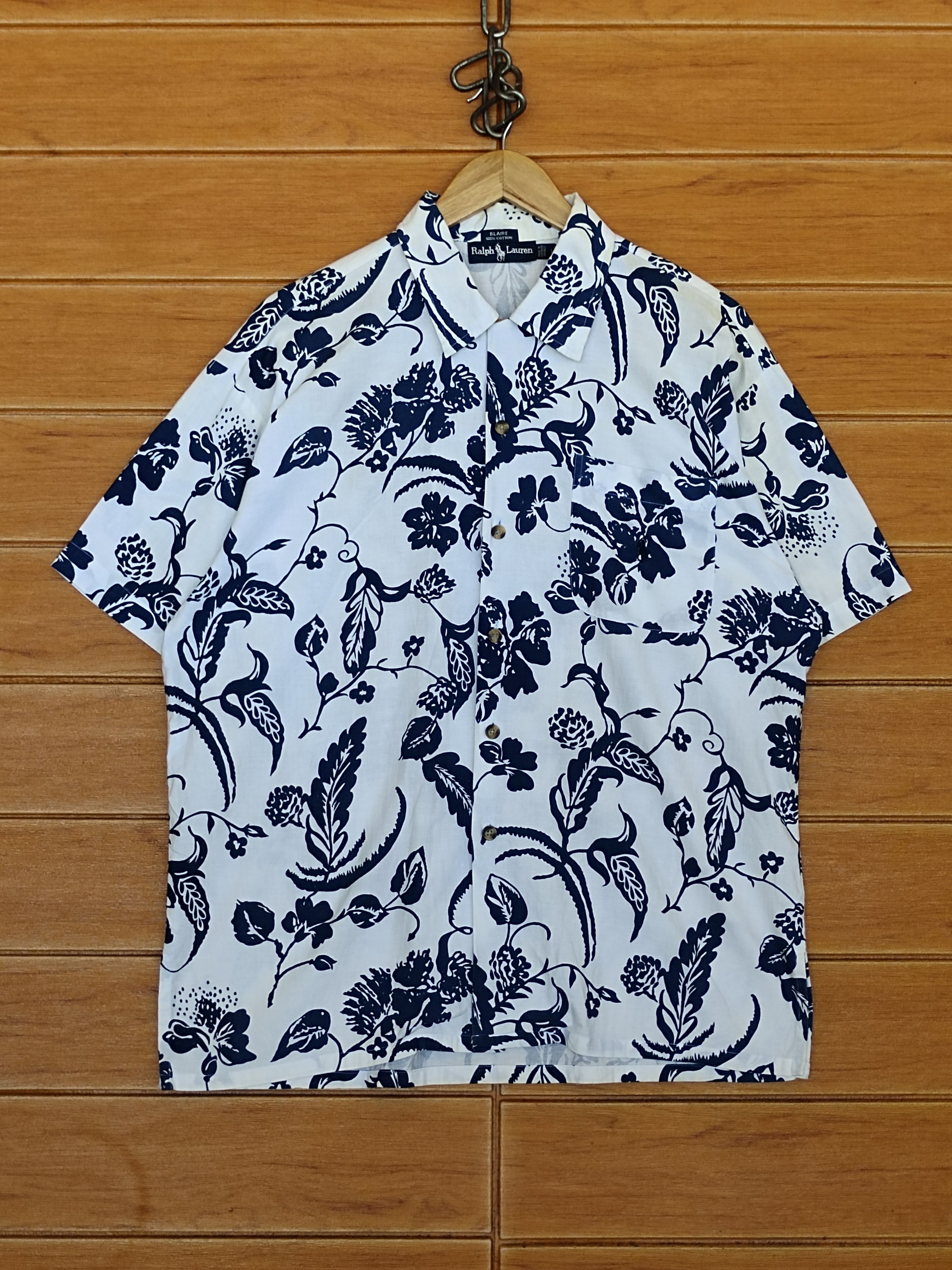 Polo Ralph Lauren Vintage 90s Hawaiian Ralph Lauren Blaire Shirt Size US L / EU 52-54 / 3 - 1 Thumbnail