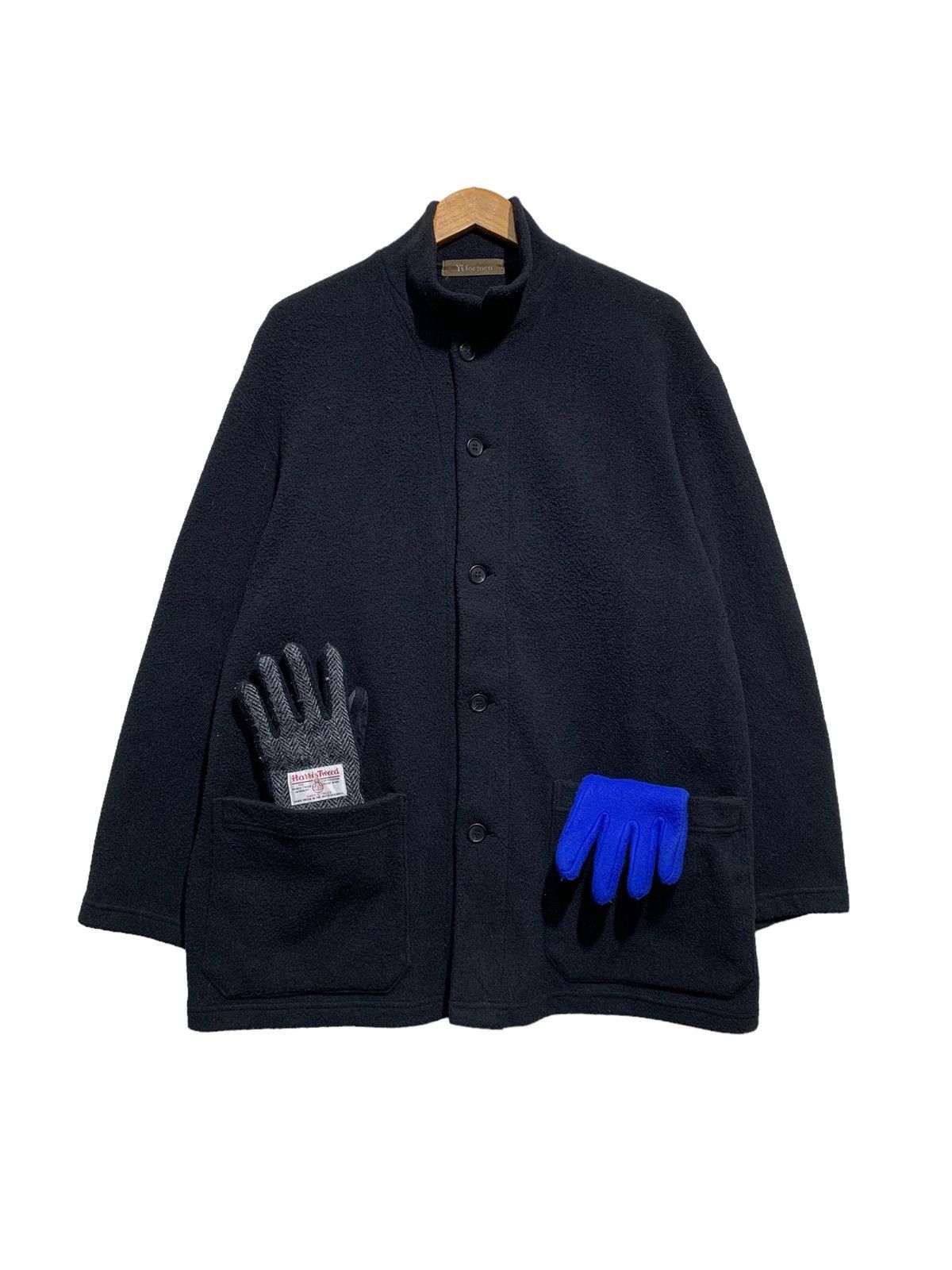 Pre-owned Yohji Yamamoto X Ys For Men Y's For Men Microfleece Jackets In Black