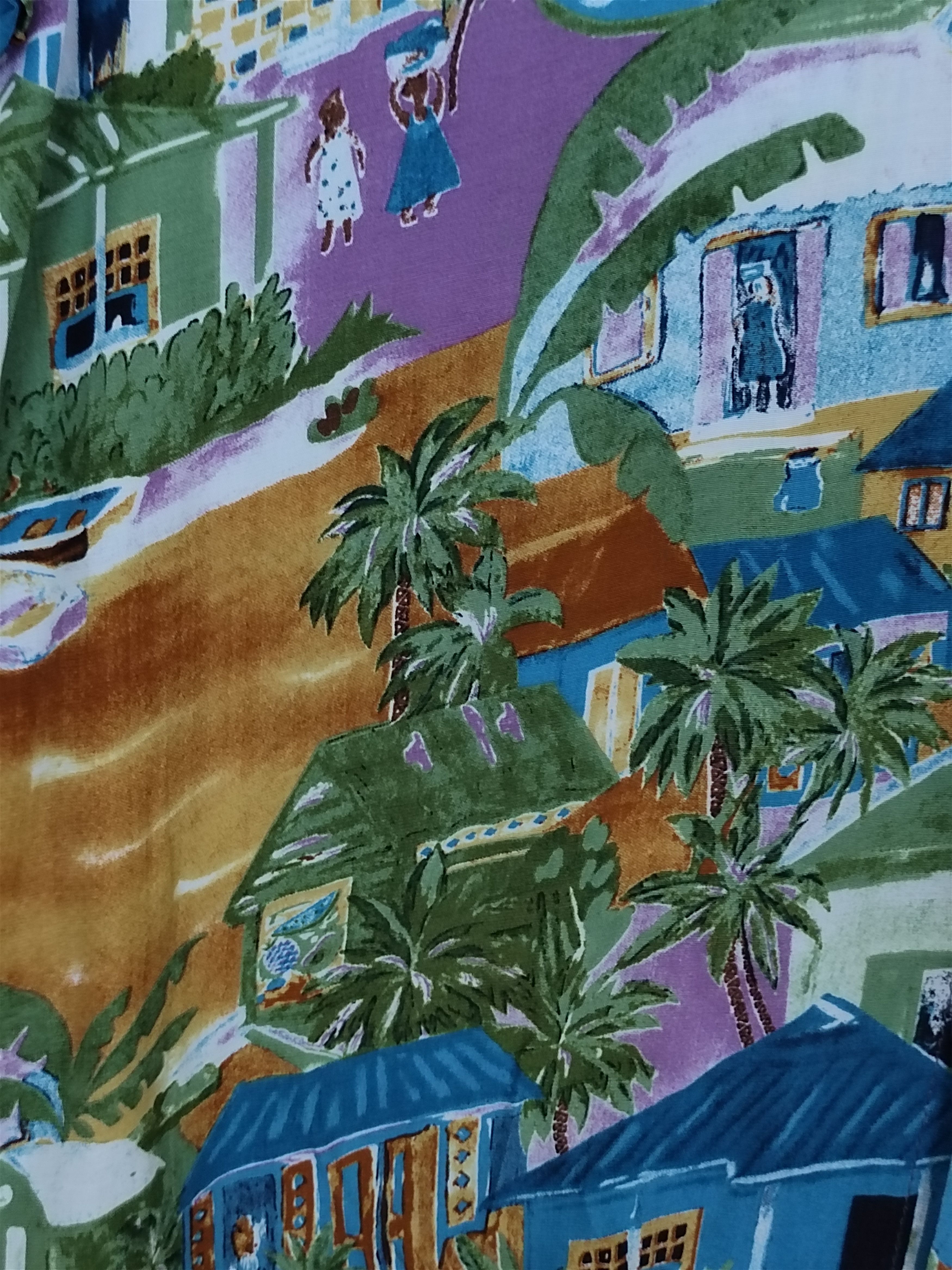 Japanese Brand Vtg Japanese Hawaiian Mega Phone Scenic View Rayon Shirt Size US L / EU 52-54 / 3 - 4 Thumbnail