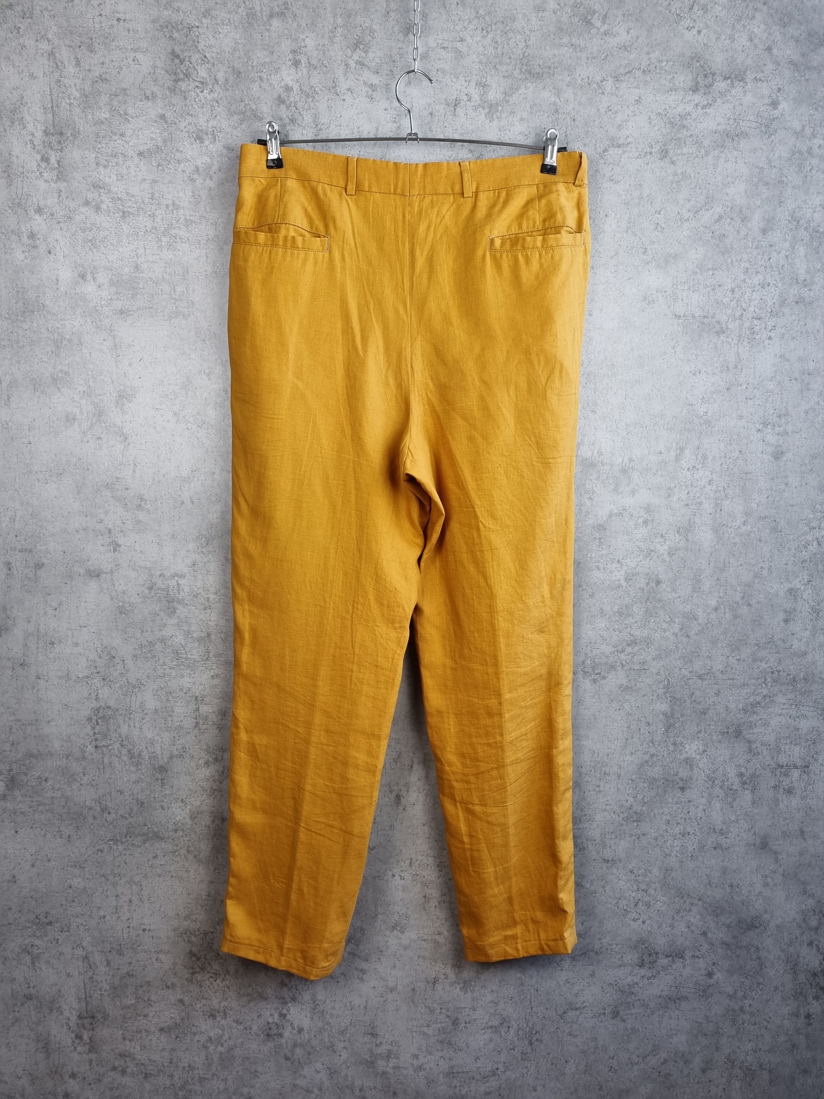 Hugo Boss × Vintage 90s Hugo BOSS Linen Casual Pants TYLER Style Size US 33 - 7 Thumbnail