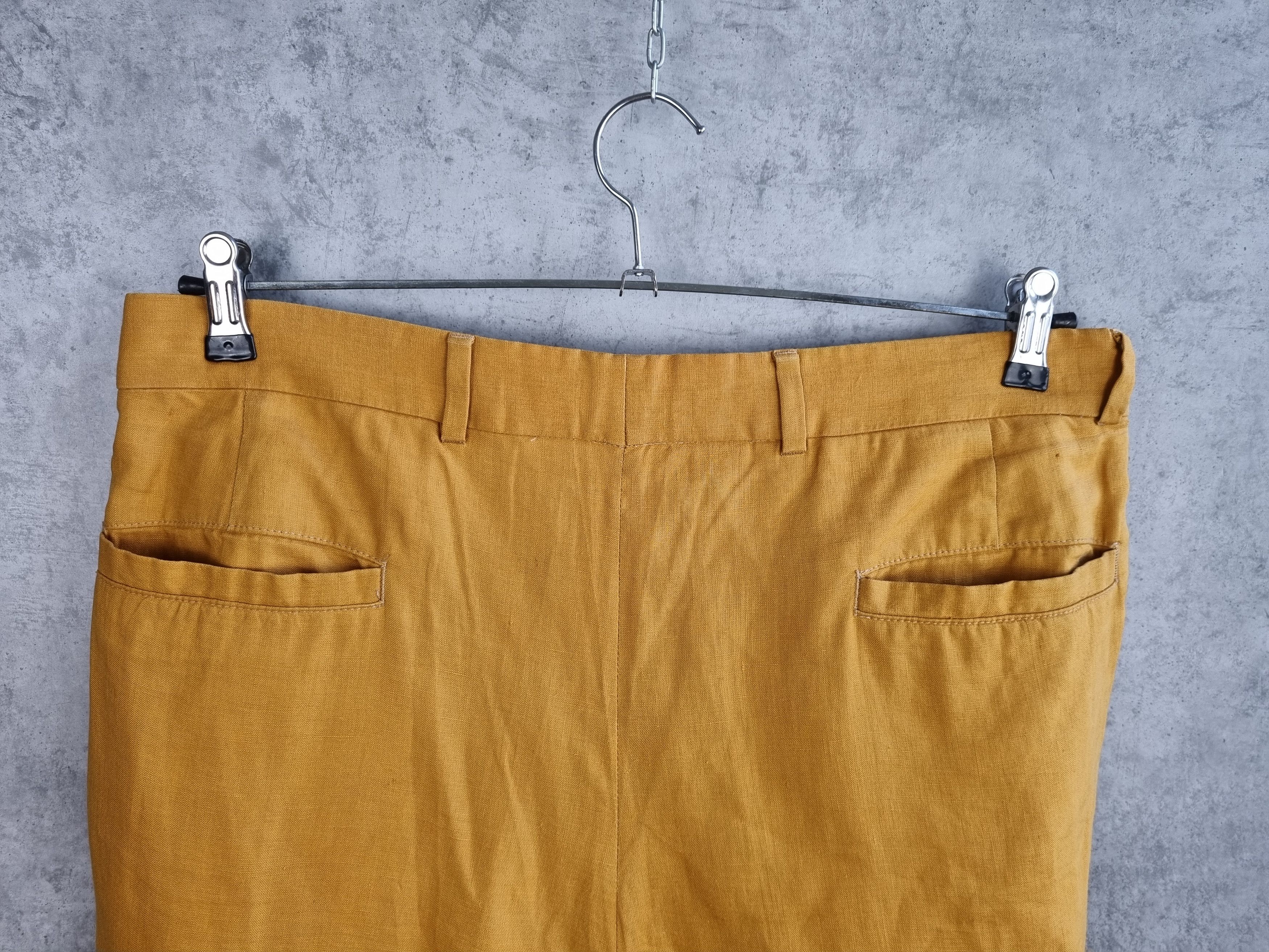 Hugo Boss × Vintage 90s Hugo BOSS Linen Casual Pants TYLER Style Size US 33 - 8 Thumbnail