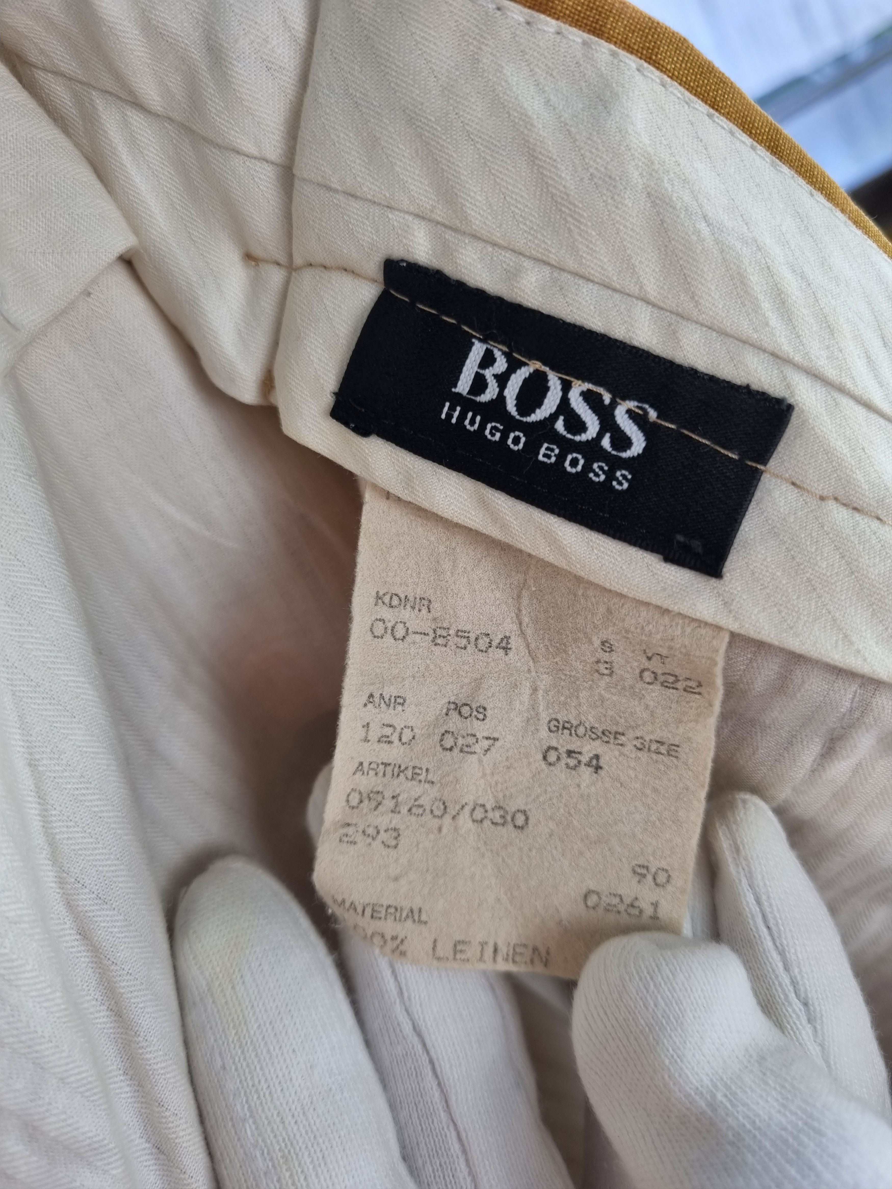 Hugo Boss × Vintage 90s Hugo BOSS Linen Casual Pants TYLER Style Size US 33 - 10 Thumbnail