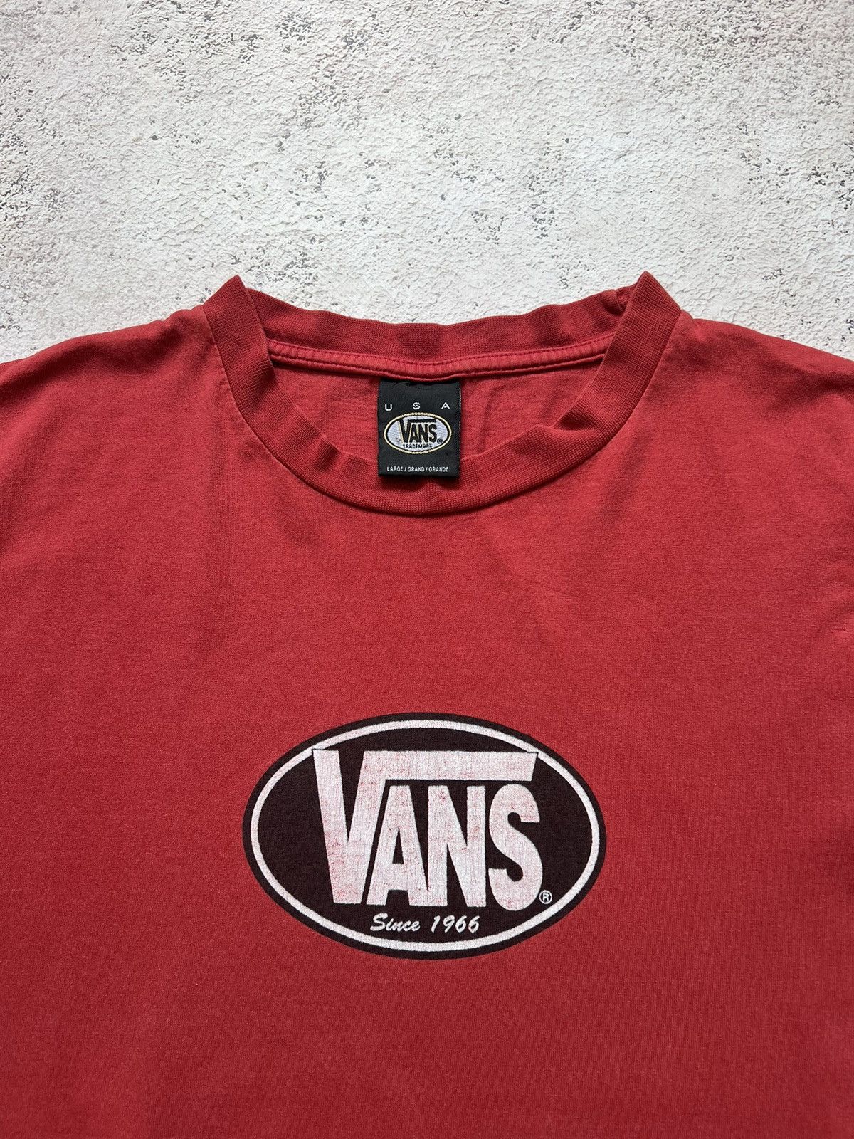 Vans Vans Vintage Tee Skateboarding Size US L / EU 52-54 / 3 - 2 Thumbnail