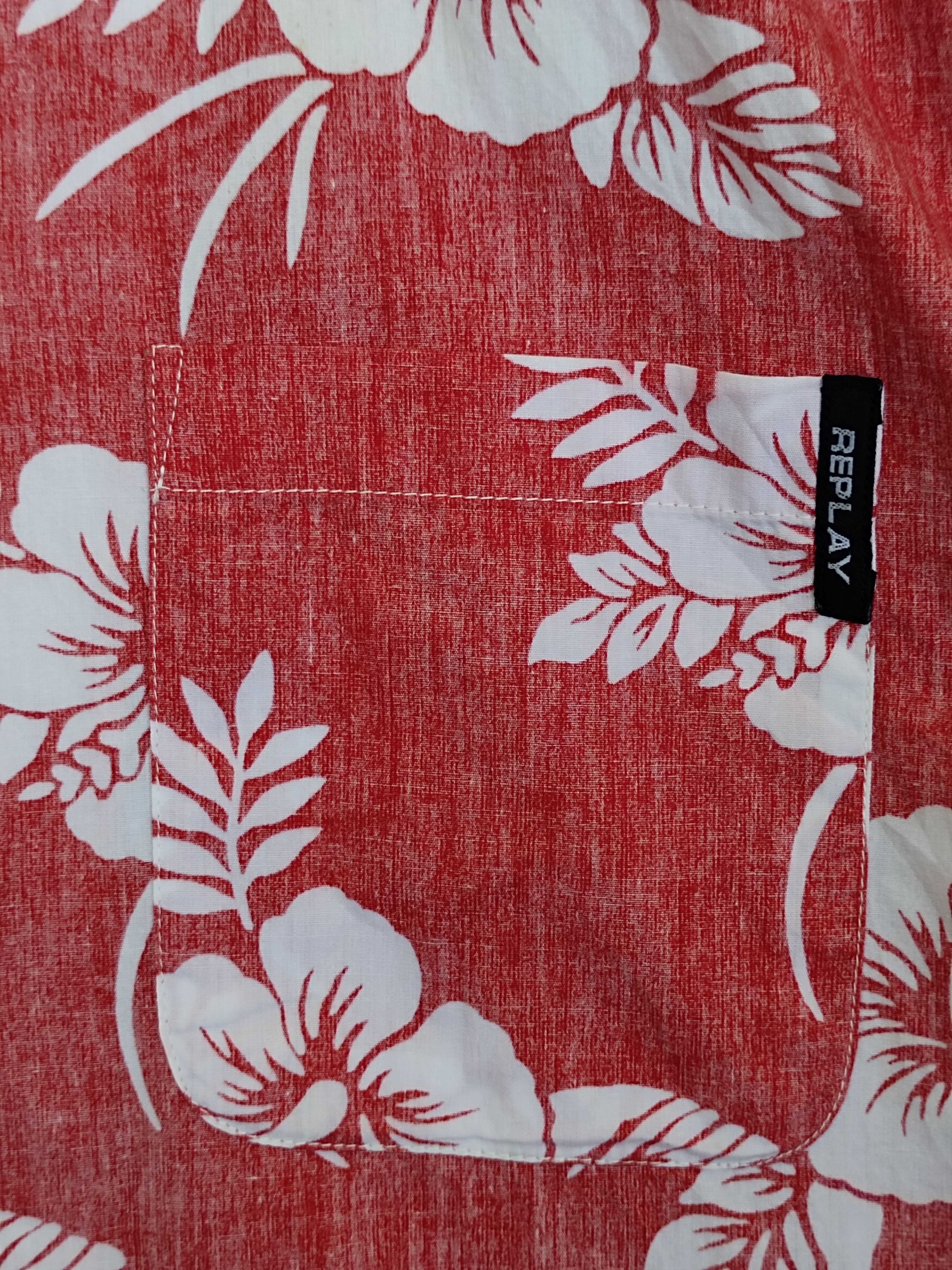 Replay Vtg 90s Sport Replay Reverse Print Hibiscus Hawaiian Shirt Size US M / EU 48-50 / 2 - 4 Thumbnail