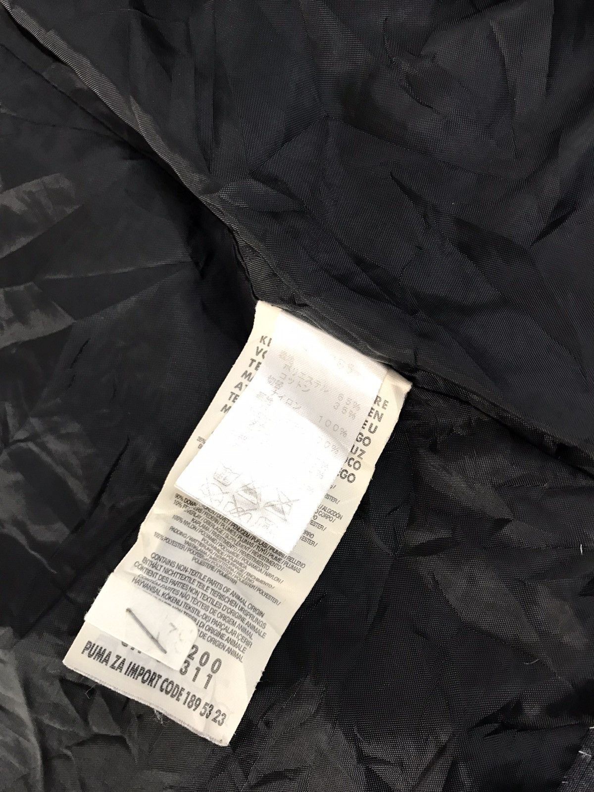 Puma Puma Black Puffer Quilted Jacket Zipper Style Size US L / EU 52-54 / 3 - 8 Thumbnail