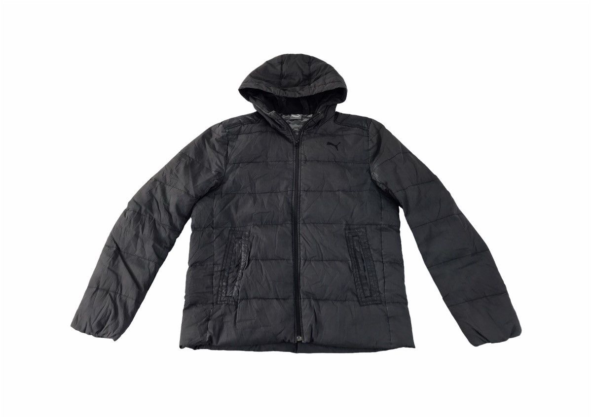 Puma Puma Black Puffer Quilted Jacket Zipper Style Size US L / EU 52-54 / 3 - 1 Thumbnail