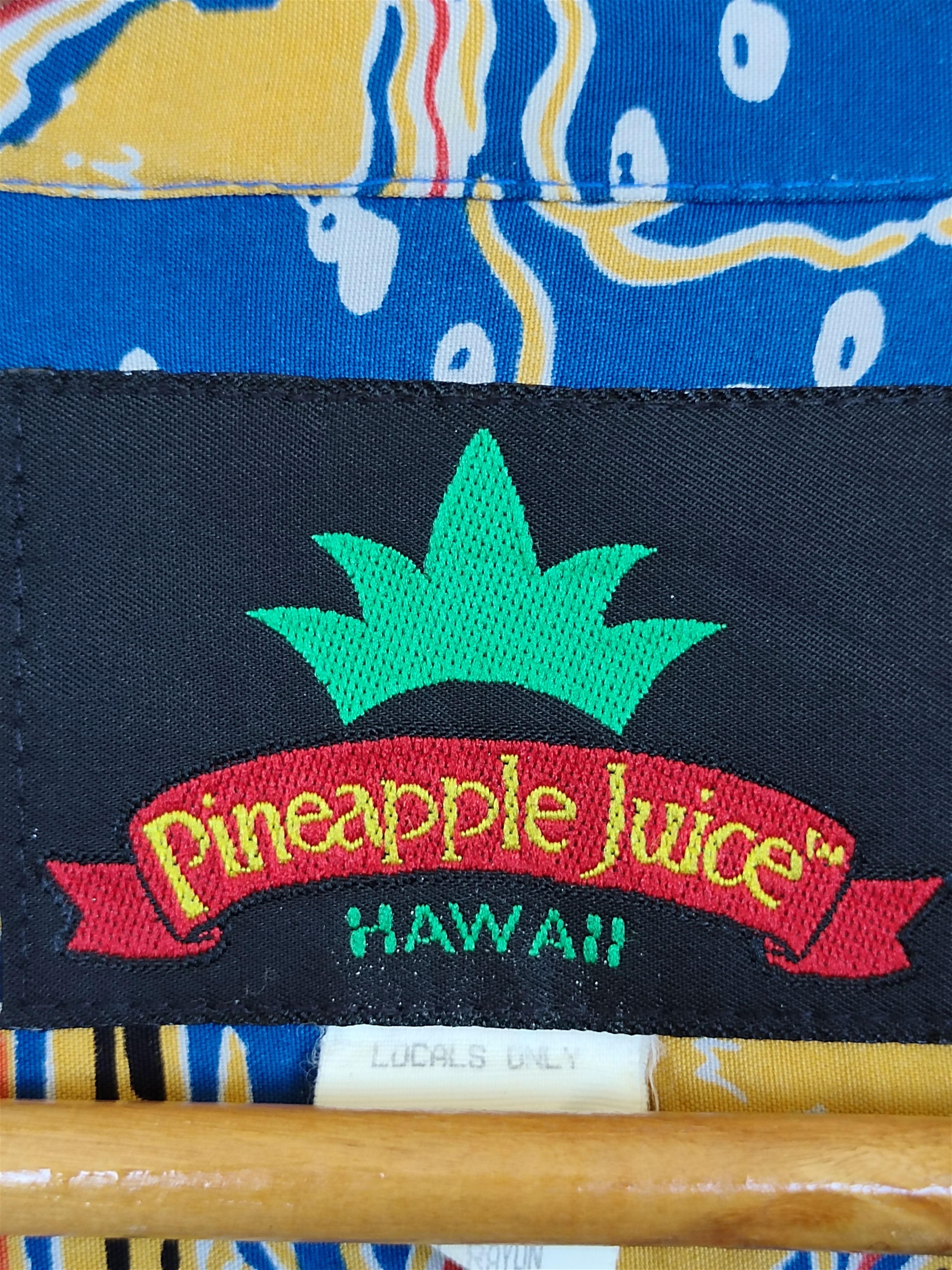 Hysteric Glamour 60s 70s Pineapple Juice Hawaii "Map Of Hawaii" Rayon Shirt Size US L / EU 52-54 / 3 - 11 Thumbnail