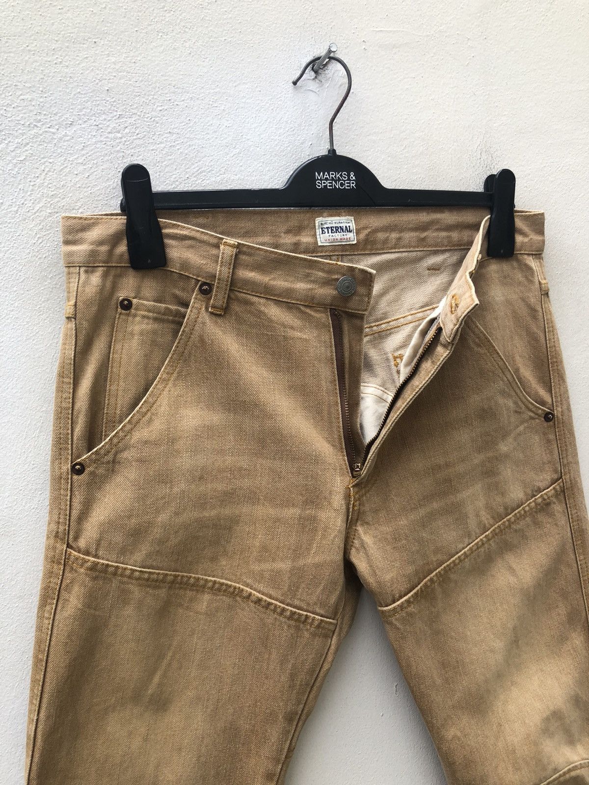 Eternal Eternal Bitchu Kurashiki Union Made Japan Patchwork Denim Size US 32 / EU 48 - 9 Thumbnail