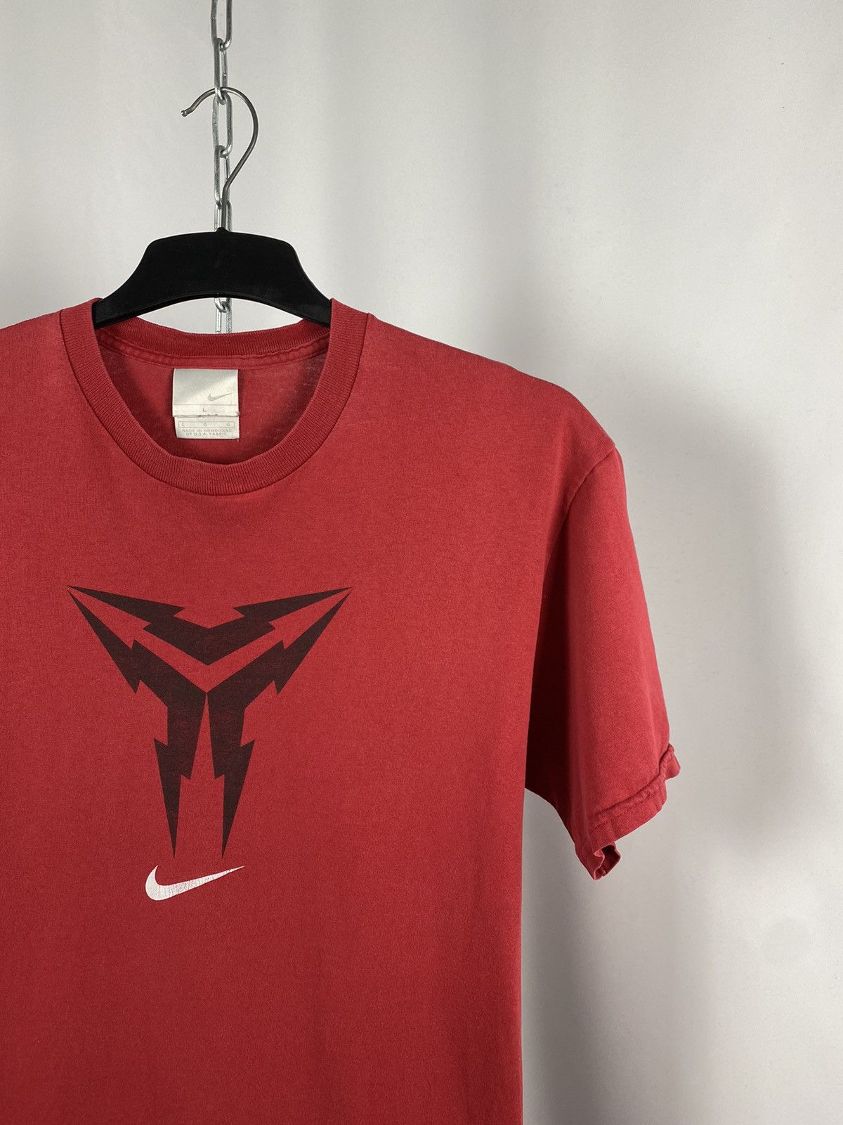 Nike Nike red T-shirts vintage swoosh size L Size US L / EU 52-54 / 3 - 2 Thumbnail