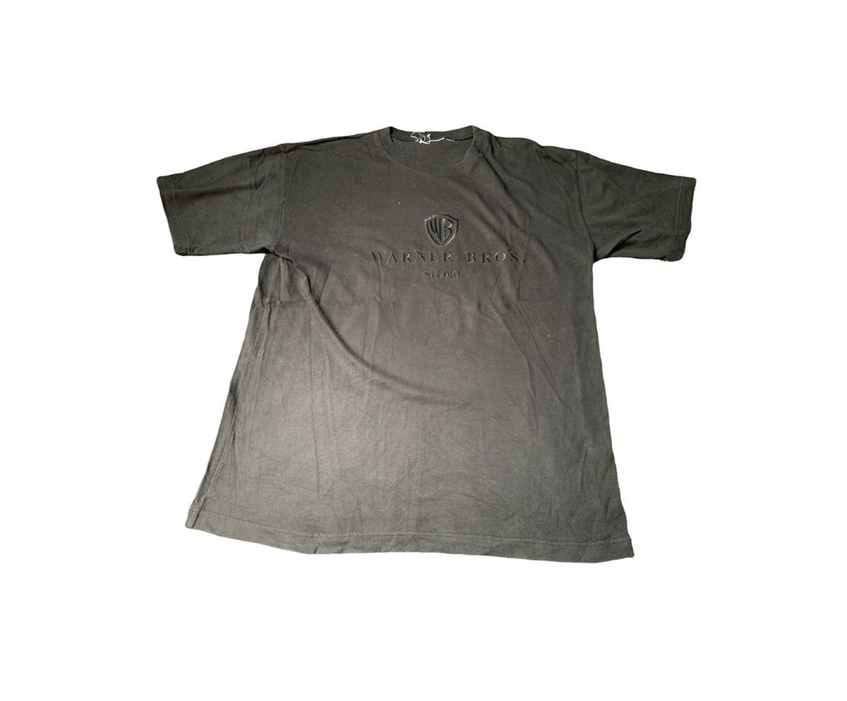 image of Cartoon Network x Vintage Warner Bros Studio Embroidery Logo Tee in Black, Men's (Size Medium)