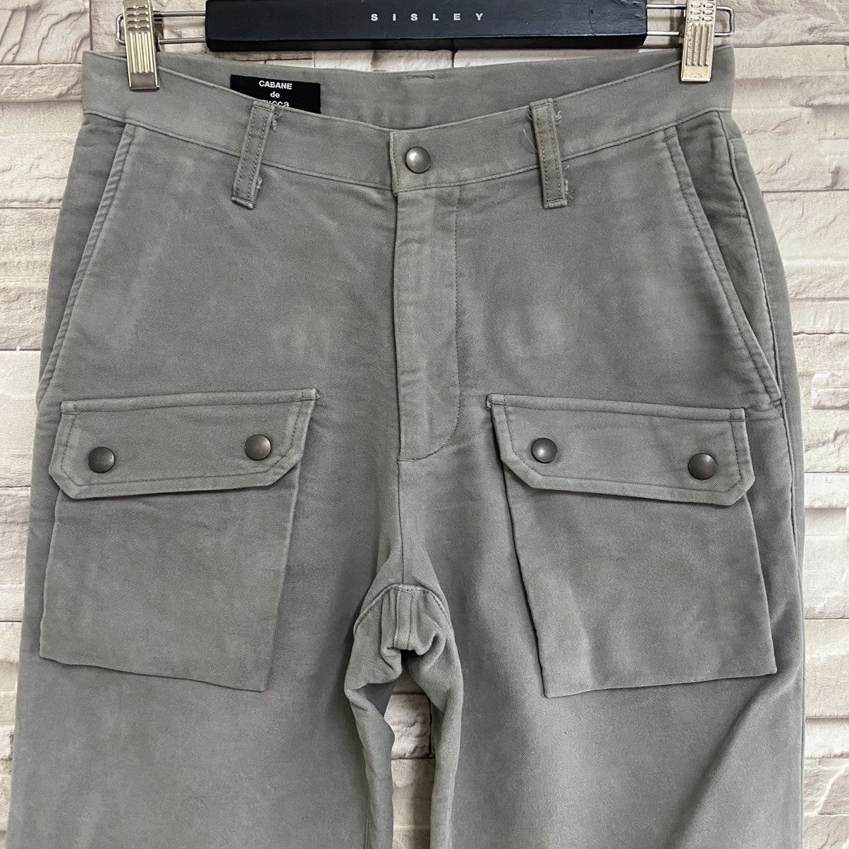 CABANE de ZUCCa Cabane De Zucca Moleskin Cotton Cargo Pants Size US 29 - 4 Thumbnail