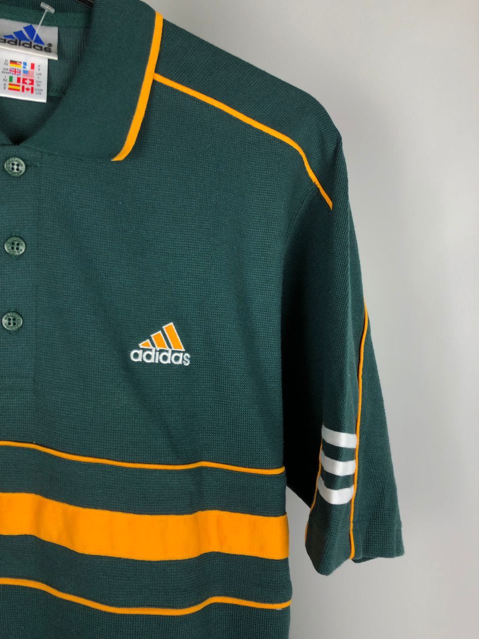 Adidas Men’s Adidas polo t-shirts green vintage size L Size US L / EU 52-54 / 3 - 3 Thumbnail
