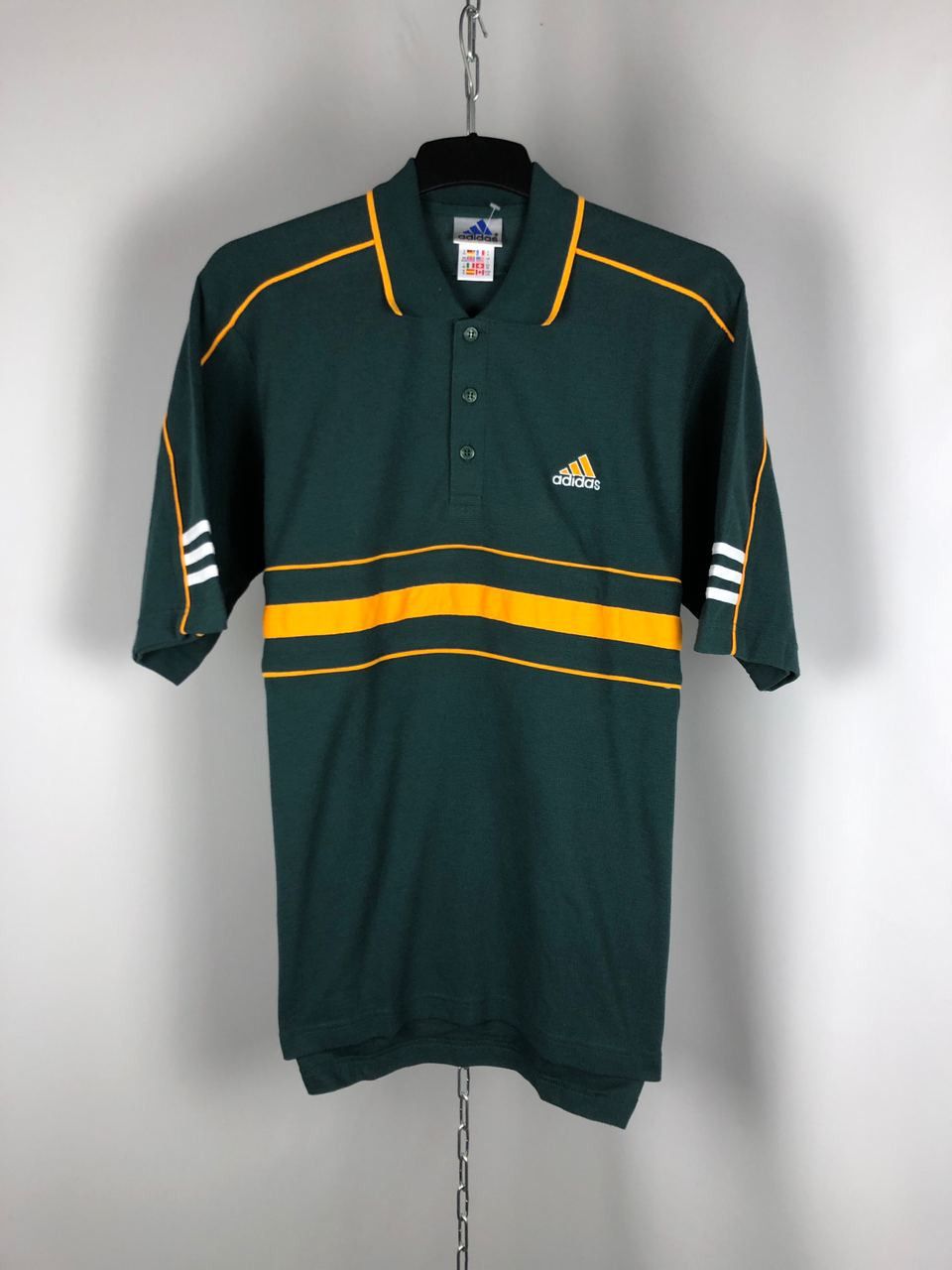 Adidas Men’s Adidas polo t-shirts green vintage size L Size US L / EU 52-54 / 3 - 1 Thumbnail
