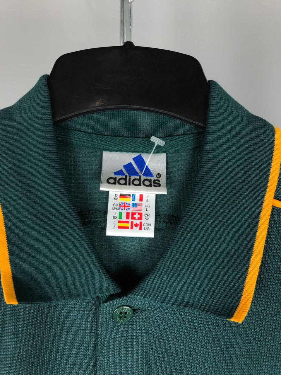 Adidas Men’s Adidas polo t-shirts green vintage size L Size US L / EU 52-54 / 3 - 2 Thumbnail