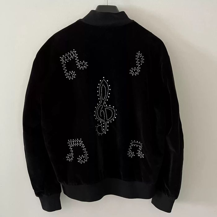 Saint Laurent Paris Saint Laurent 16Fw Velvet Music Note Jacket Size M Grailed