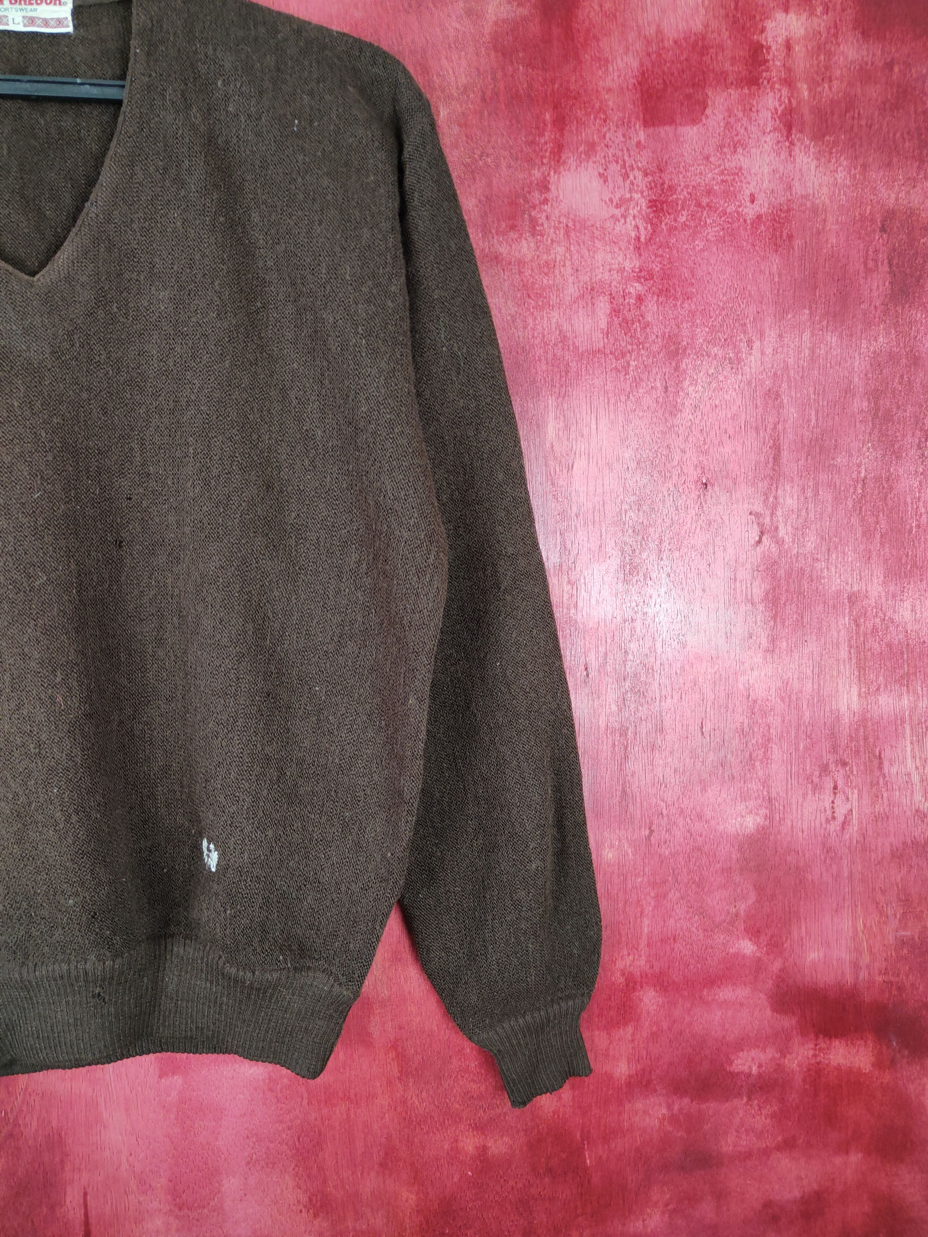 McGregor McGregor® Dark Brown vintage sweatshirt Knitwear #5231 Size US L / EU 52-54 / 3 - 5 Thumbnail