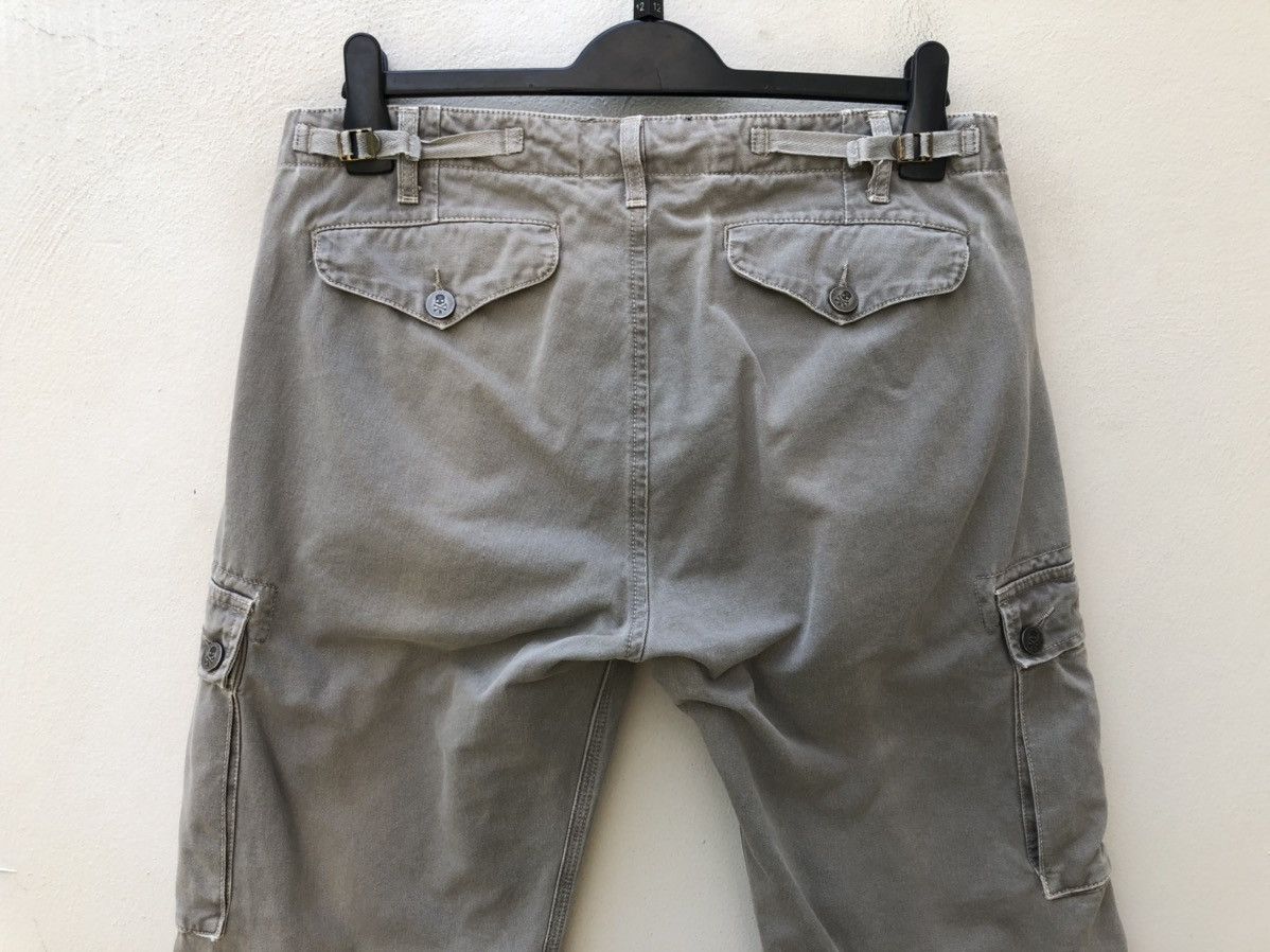 HYDROGEN Vintage Hydrogen 73000 Cargo Skull Sun Faded Trouser Pant Size US 31 - 16 Thumbnail