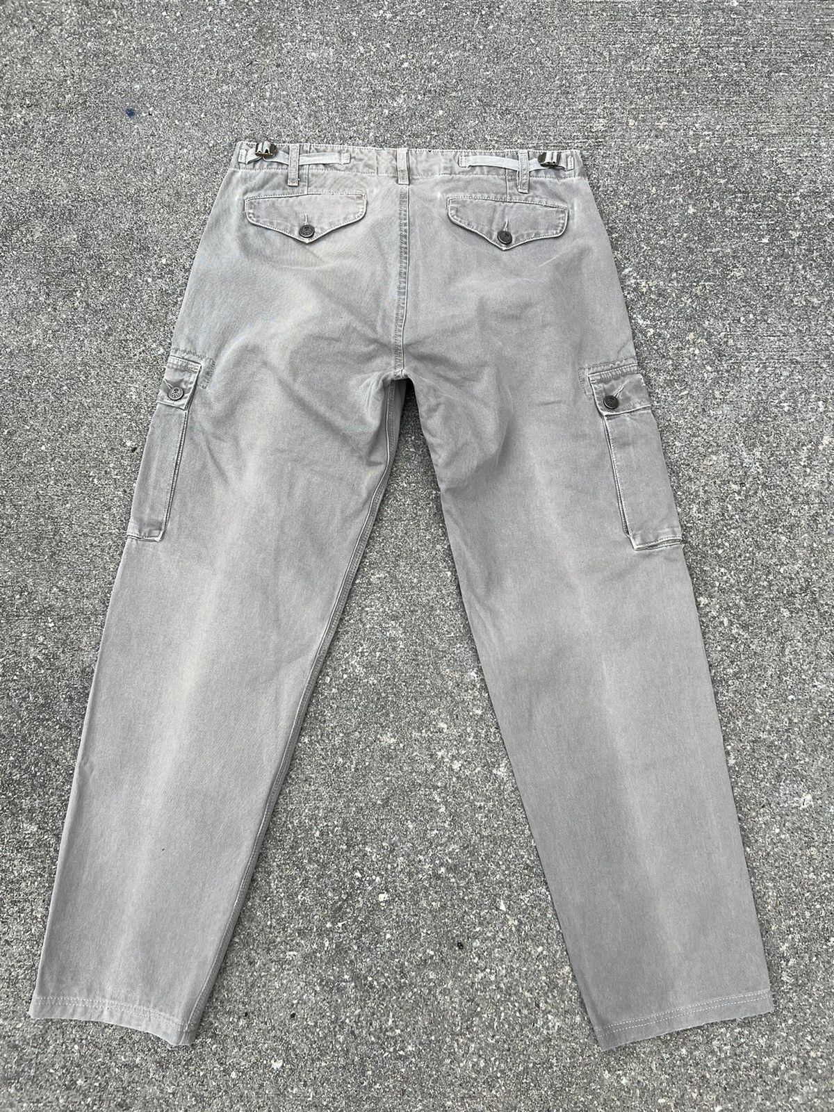 HYDROGEN Vintage Hydrogen 73000 Cargo Skull Sun Faded Trouser Pant Size US 31 - 5 Thumbnail