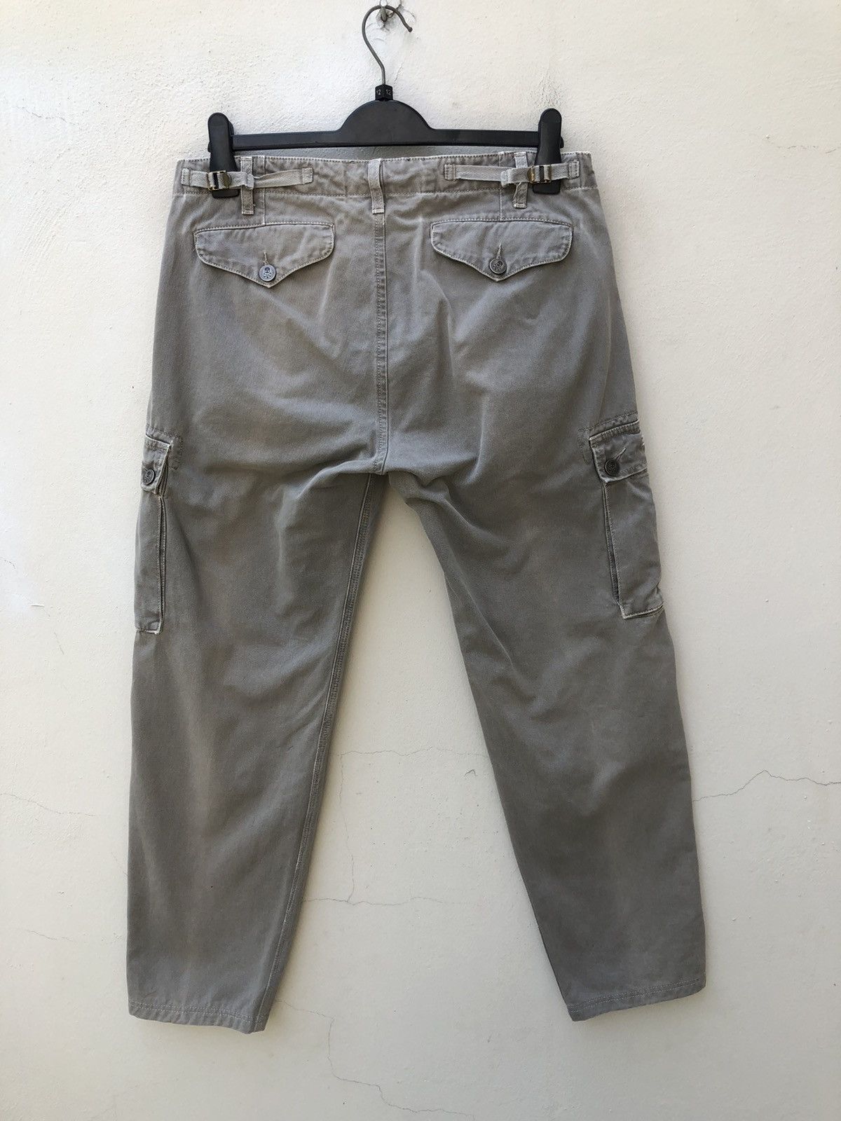 HYDROGEN Vintage Hydrogen 73000 Cargo Skull Sun Faded Trouser Pant Size US 31 - 15 Thumbnail