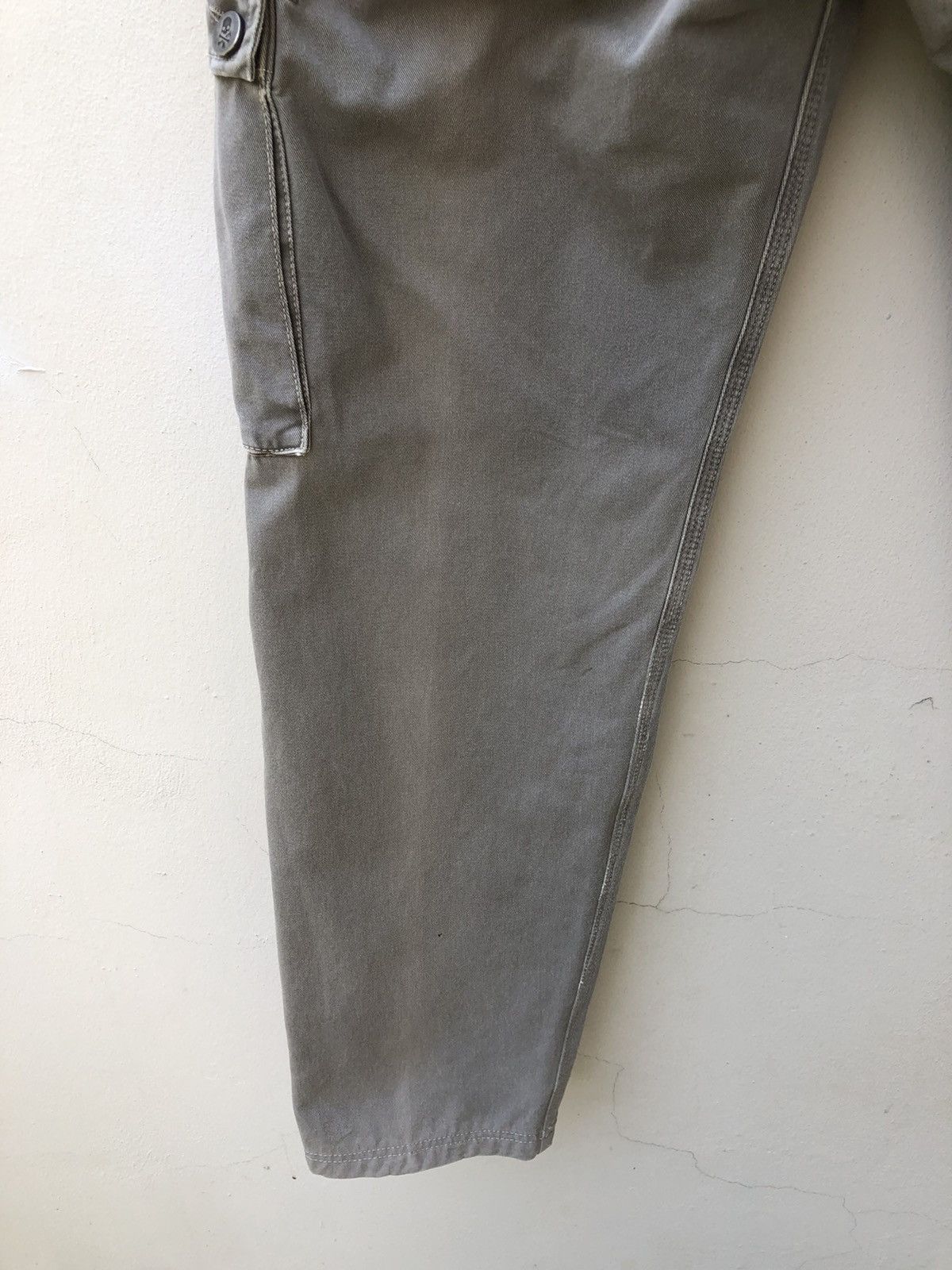 HYDROGEN Vintage Hydrogen 73000 Cargo Skull Sun Faded Trouser Pant Size US 31 - 18 Thumbnail