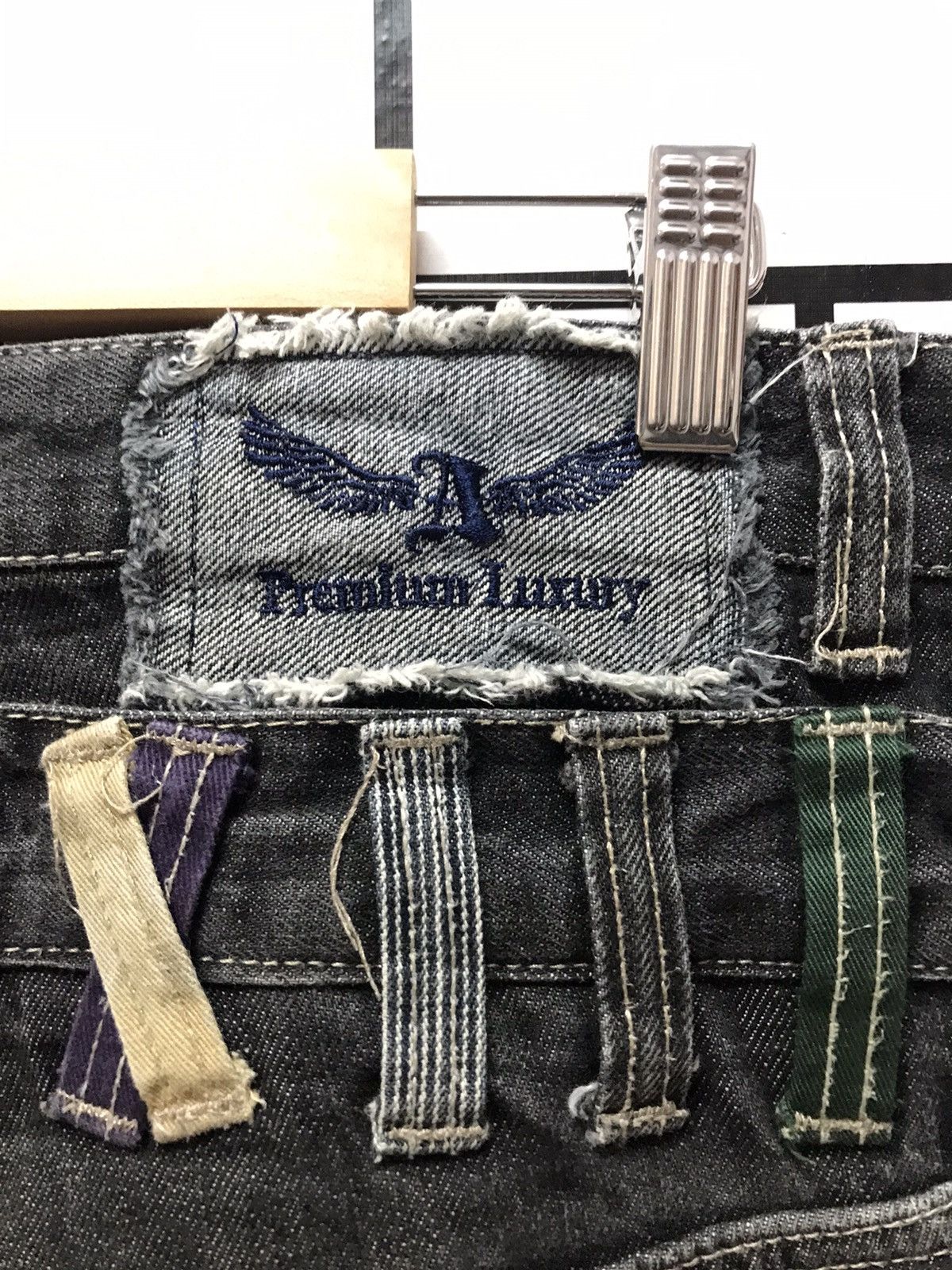Japanese Brand Japan Brand Antfui Double Waist Distressed Denim Size US 33 - 12 Thumbnail