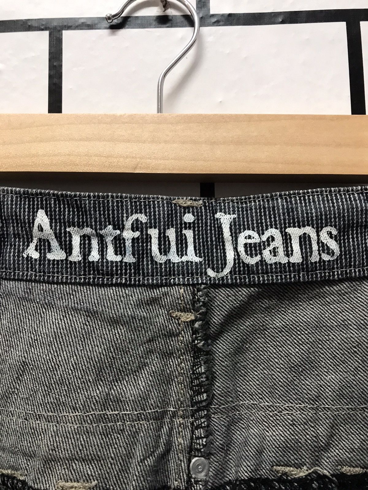 Japanese Brand Japan Brand Antfui Double Waist Distressed Denim Size US 33 - 13 Thumbnail