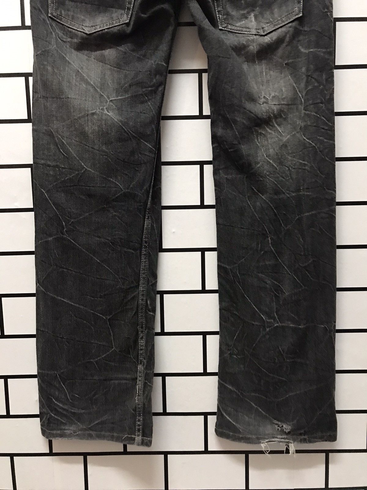 Japanese Brand Japan Brand Antfui Double Waist Distressed Denim Size US 33 - 10 Thumbnail