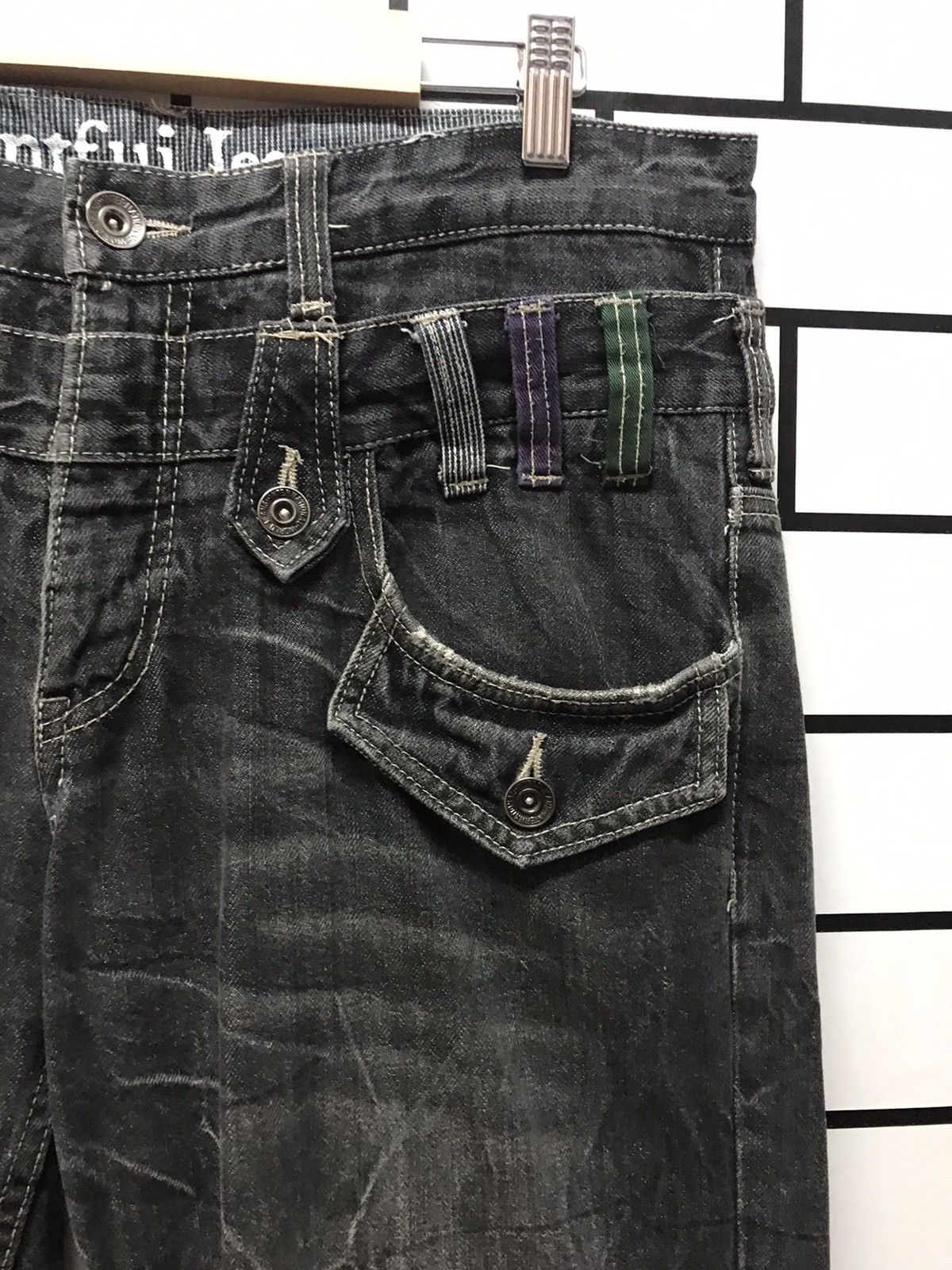 Japanese Brand Japan Brand Antfui Double Waist Distressed Denim Size US 33 - 9 Thumbnail