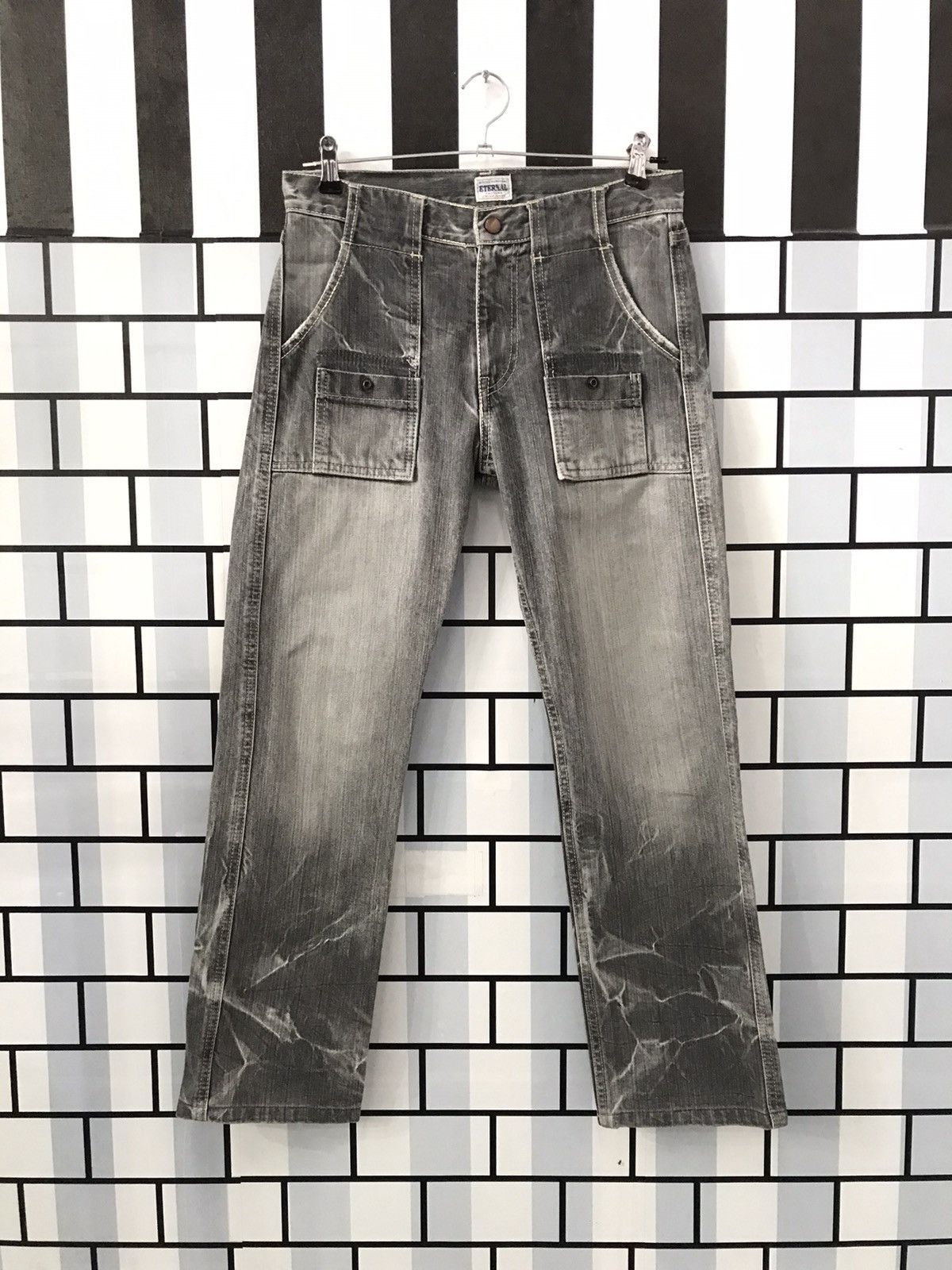 Vintage ETERNAL japan Bush Pants Denim Japan Made