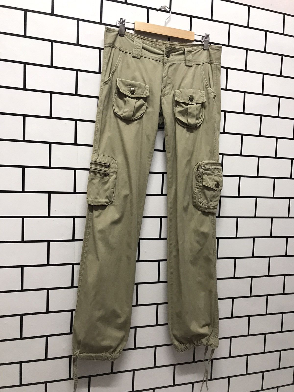 Japanese Brand Japan Brand Back Number Parachute Gas Mask Cargo Pants Size US 30 / EU 46 - 4 Thumbnail