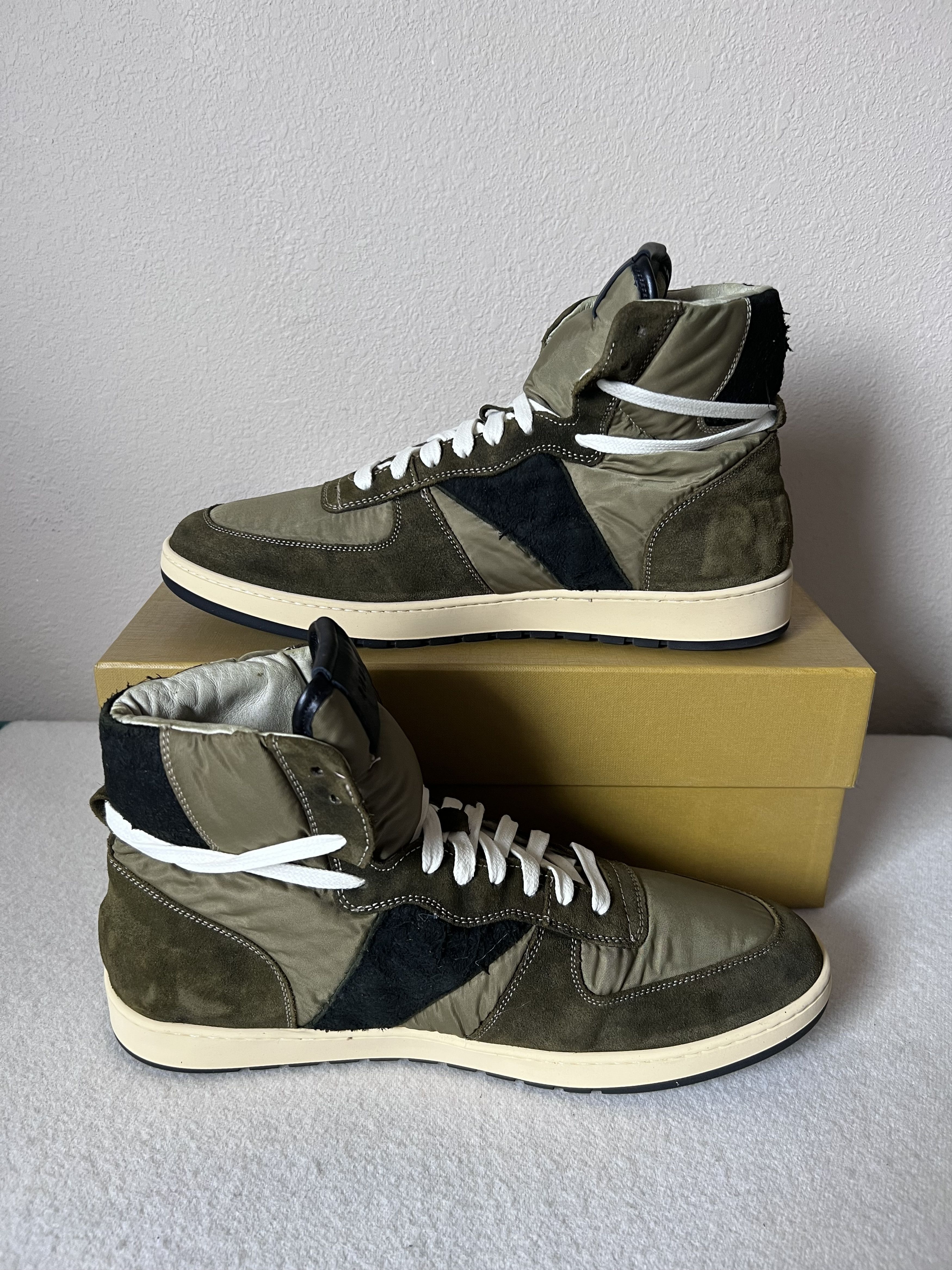 Rhude Rhude Rhecess Hi Olive Brown Size US 11 / EU 44 - 3 Thumbnail