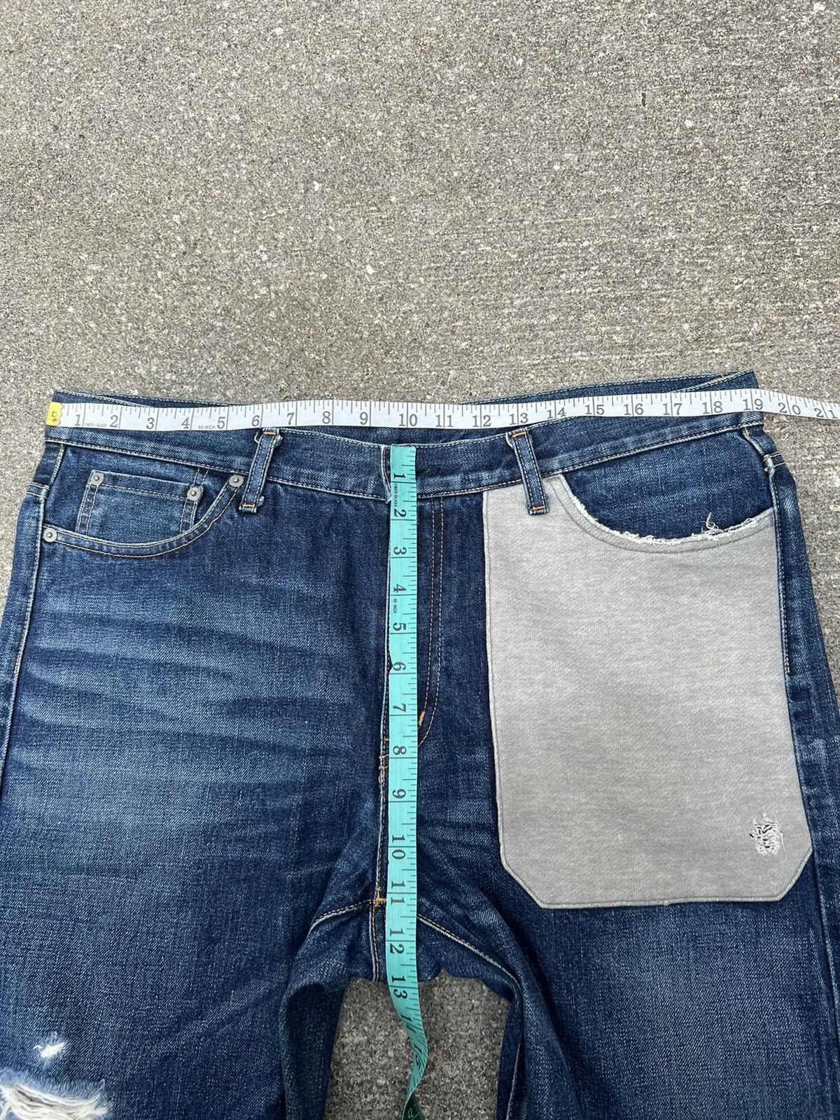 WHIZ LIMITED Whiz Limited Japan Distressed Hybrid Selvedge Baggy Denim Size US 36 / EU 52 - 2 Thumbnail