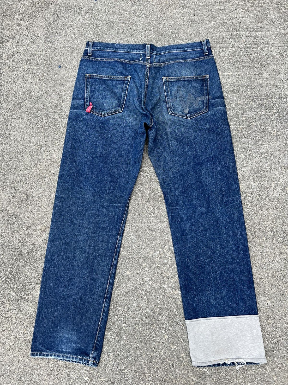 WHIZ LIMITED Whiz Limited Japan Distressed Hybrid Selvedge Baggy Denim Size US 36 / EU 52 - 5 Thumbnail