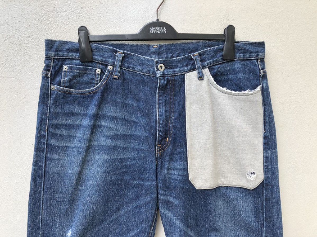 WHIZ LIMITED Whiz Limited Japan Distressed Hybrid Selvedge Baggy Denim Size US 36 / EU 52 - 7 Thumbnail