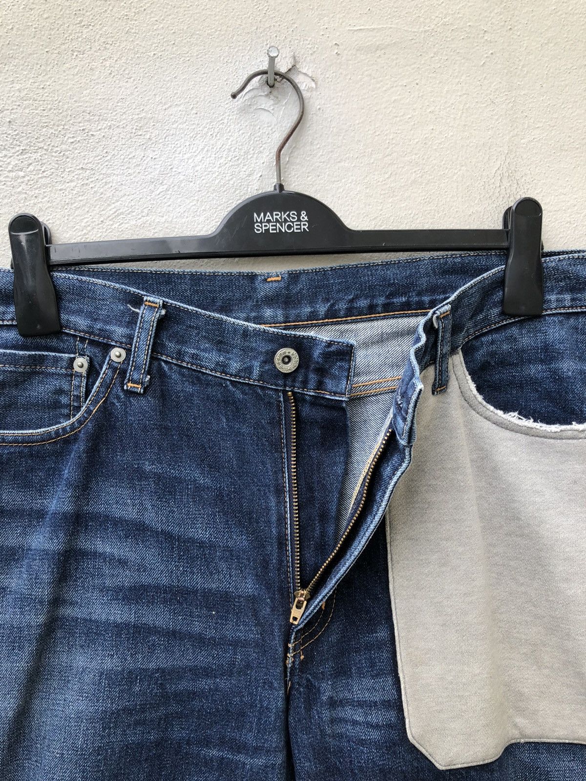 WHIZ LIMITED Whiz Limited Japan Distressed Hybrid Selvedge Baggy Denim Size US 36 / EU 52 - 9 Thumbnail