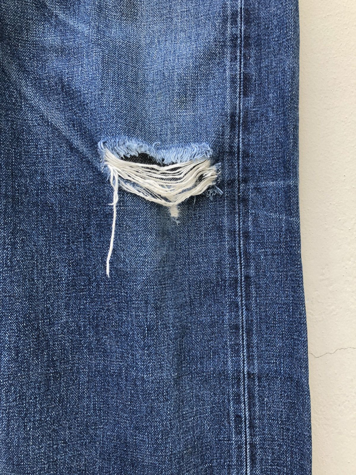 WHIZ LIMITED Whiz Limited Japan Distressed Hybrid Selvedge Baggy Denim Size US 36 / EU 52 - 13 Thumbnail