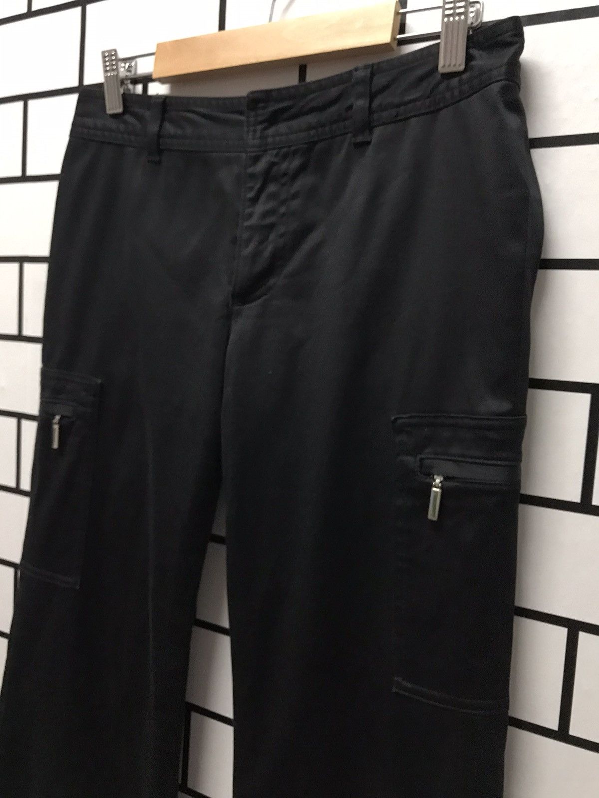 Designer × Japanese Brand × Michel Klein Michael Klein Paris Cargos Flare Pants Size US 29 - 6 Thumbnail