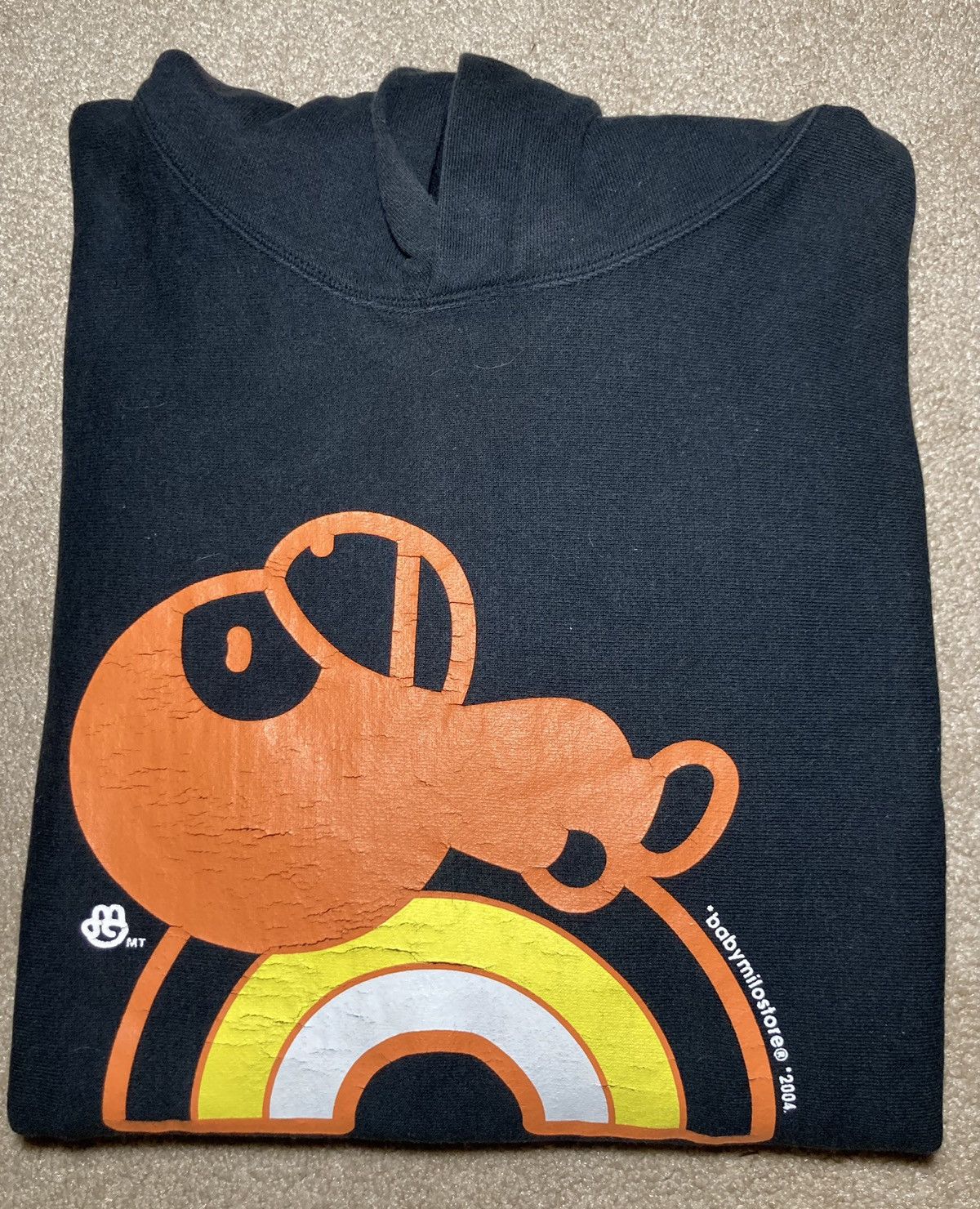 Bape 2004 Bape Baby Milo Sleeping Rainbow Black Hooded Nigo OG Size US M / EU 48-50 / 2 - 1 Thumbnail