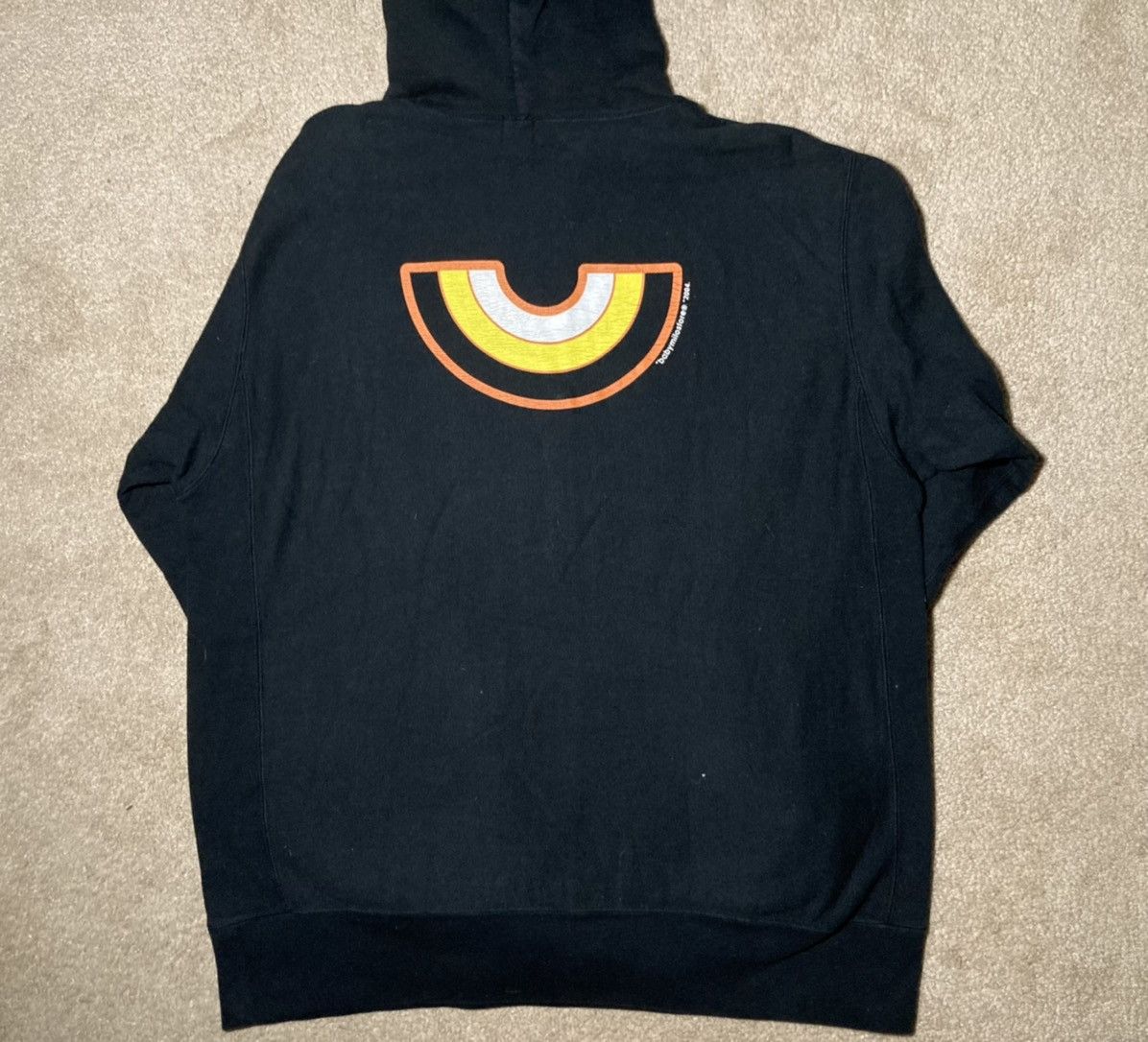 Bape 2004 Bape Baby Milo Sleeping Rainbow Black Hooded Nigo OG Size US M / EU 48-50 / 2 - 7 Thumbnail