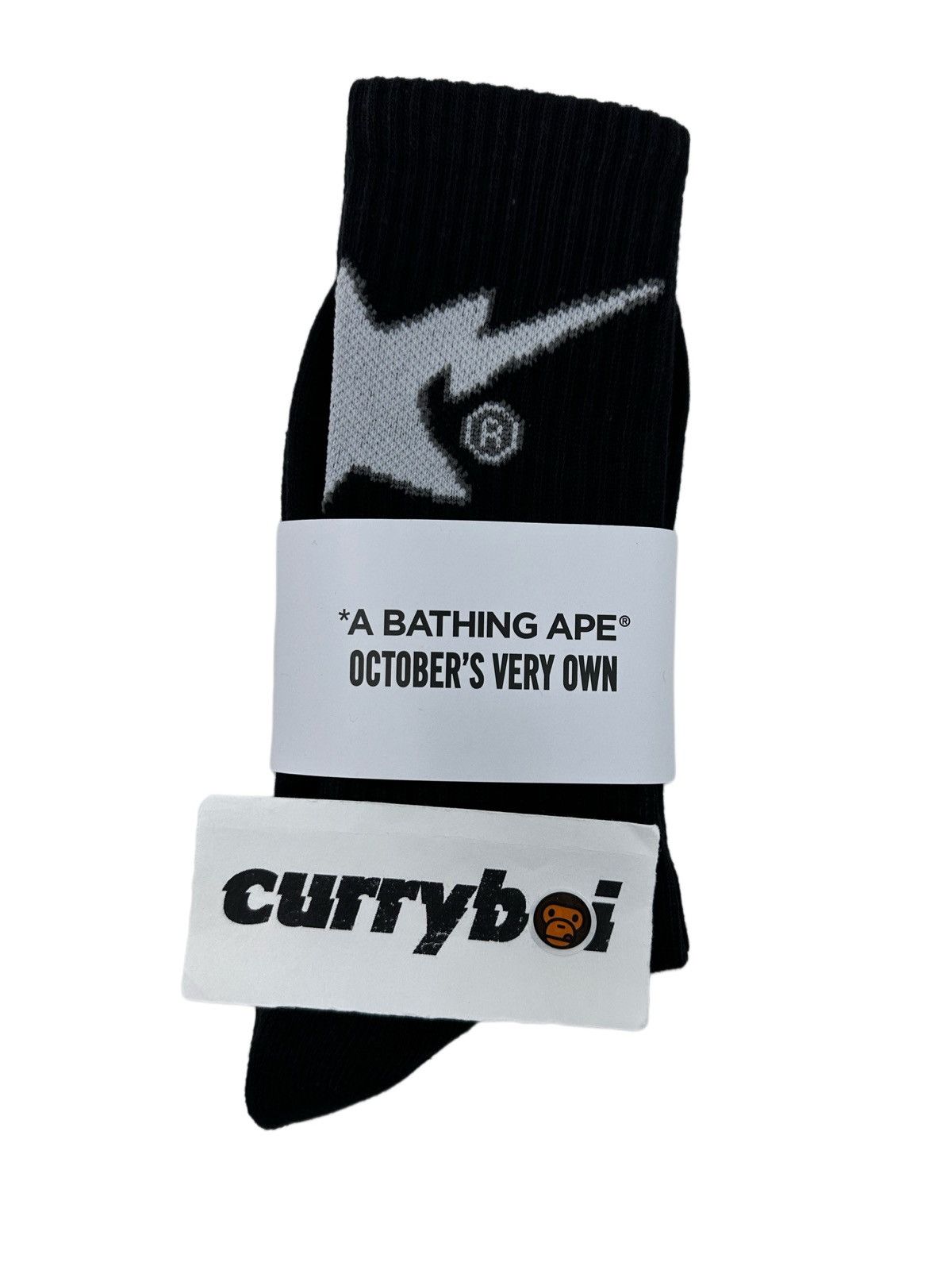 Bape × October's Very Own (Size M) BAPE X OVO Socks Black Size ONE SIZE - 4 Thumbnail
