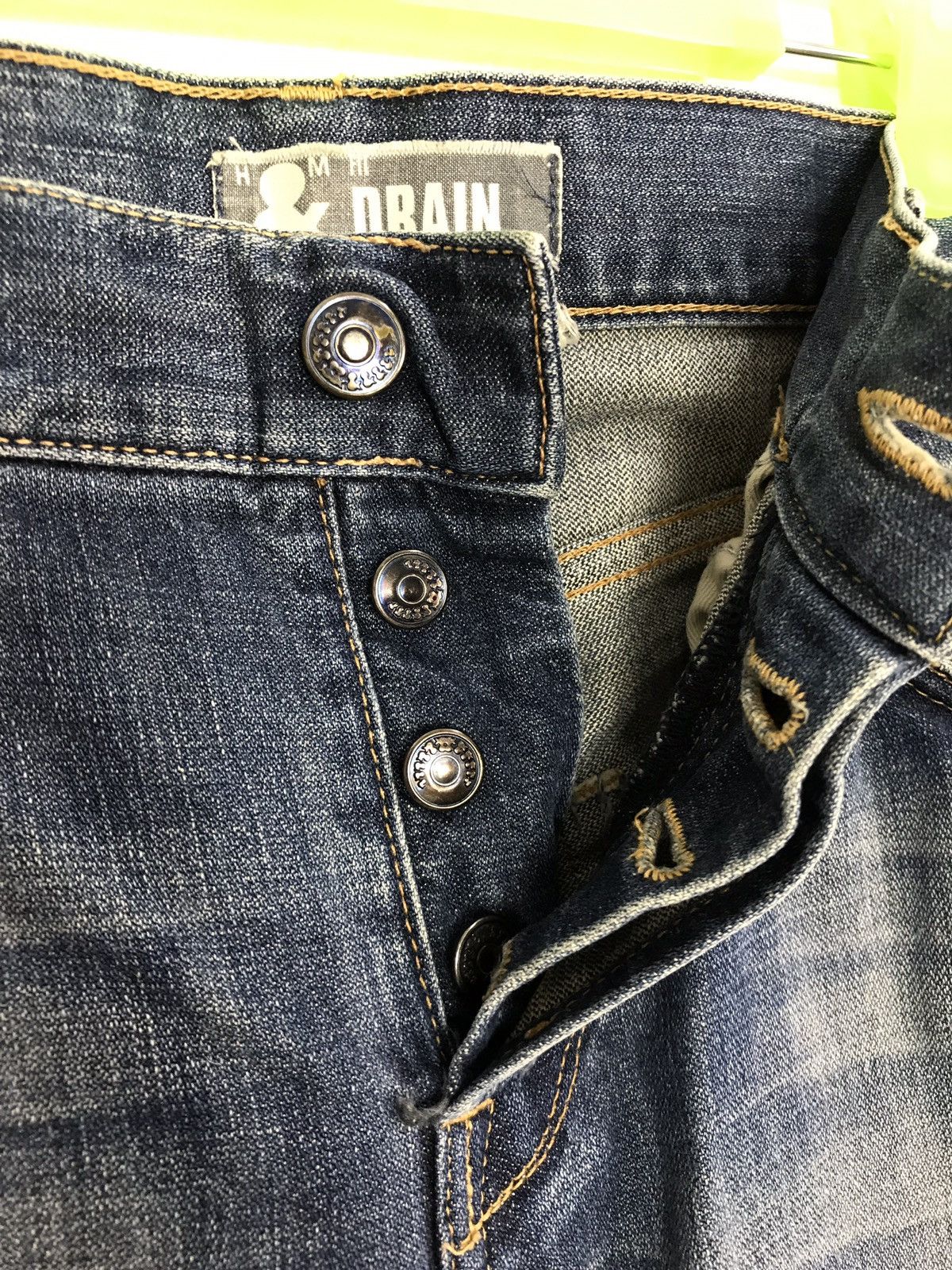 Japanese Brand × Vintage Vintage Drain Skinny Distressed Denim Jeans Size US 32 / EU 48 - 8 Thumbnail