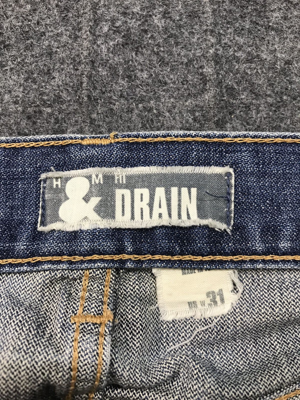 Japanese Brand × Vintage Vintage Drain Skinny Distressed Denim Jeans Size US 32 / EU 48 - 13 Thumbnail