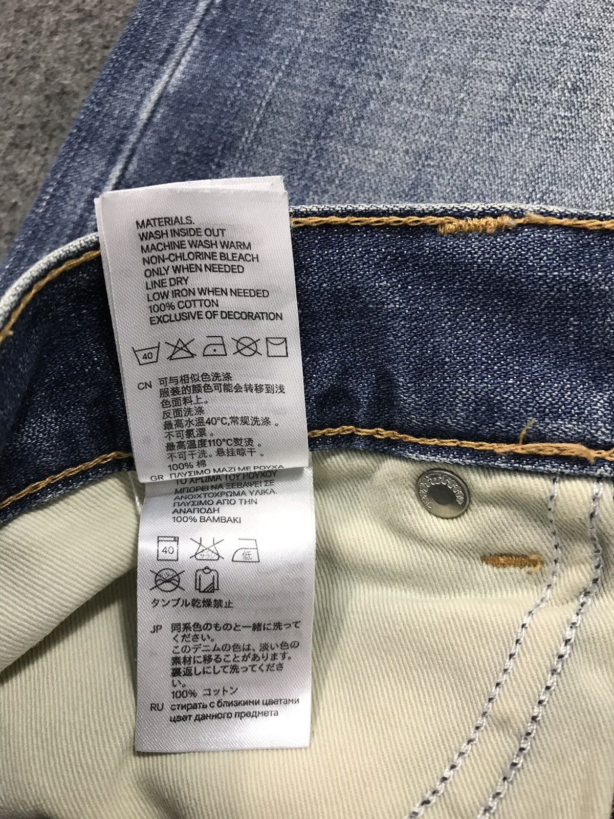 Japanese Brand × Vintage Vintage Drain Skinny Distressed Denim Jeans Size US 32 / EU 48 - 17 Thumbnail