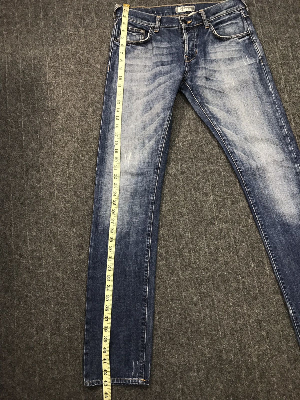 Japanese Brand × Vintage Vintage Drain Skinny Distressed Denim Jeans Size US 32 / EU 48 - 23 Thumbnail