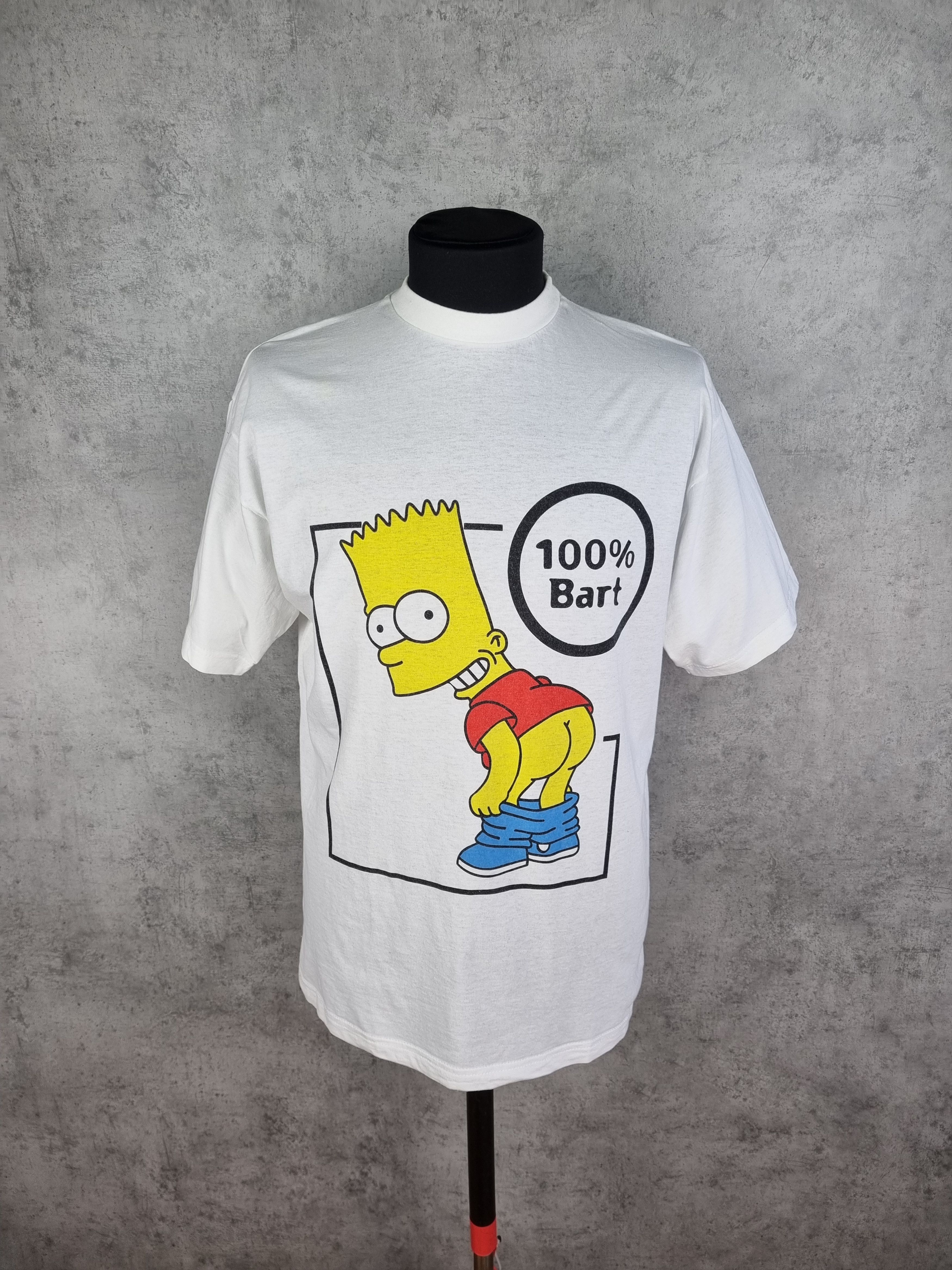 Cartoon Network × The Simpsons × Vintage 90s Vintage Bart Big Print The Simpsons Tee shirt Size US L / EU 52-54 / 3 - 1 Thumbnail