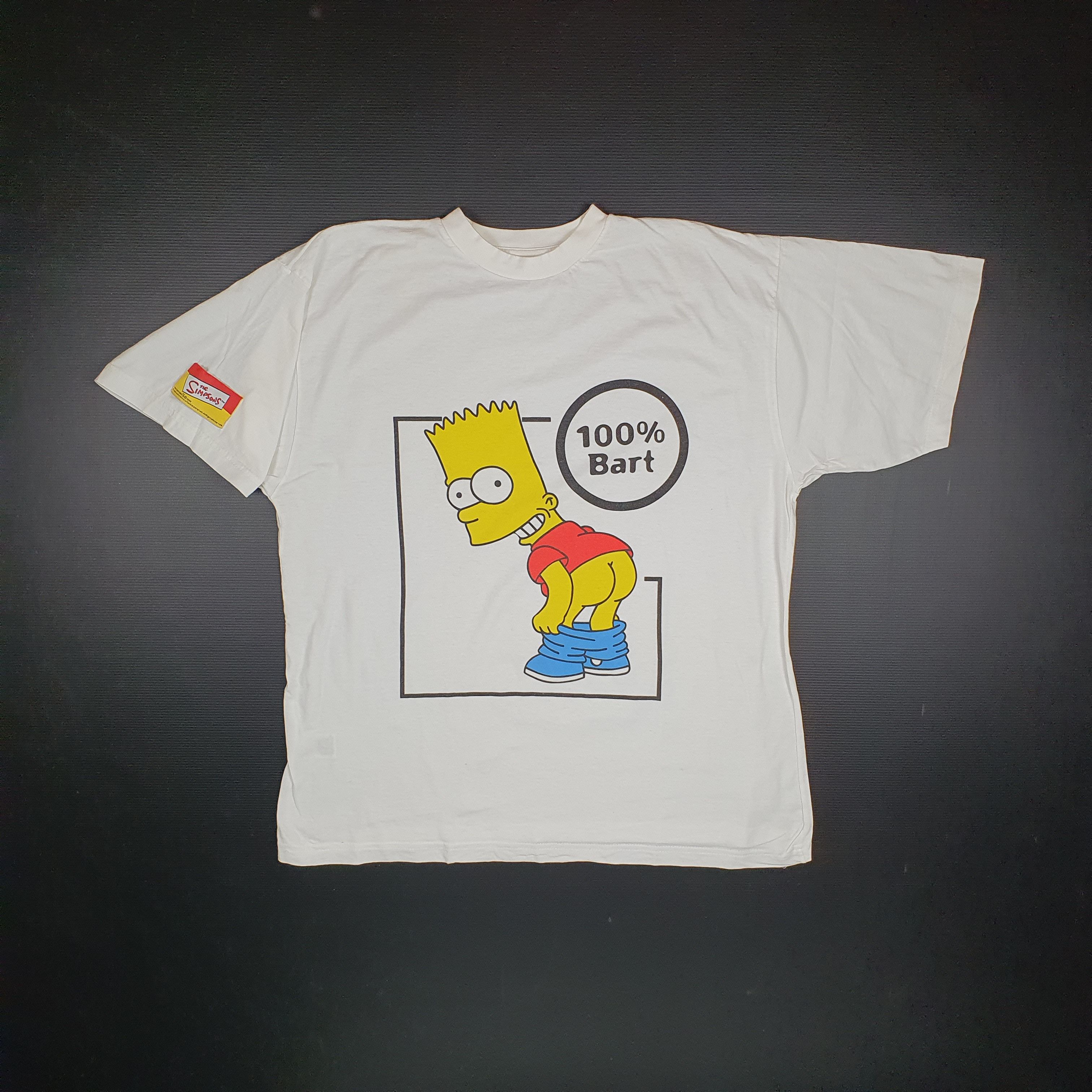 Cartoon Network × The Simpsons × Vintage 90s Vintage Bart Big Print The Simpsons Tee shirt Size US L / EU 52-54 / 3 - 5 Thumbnail