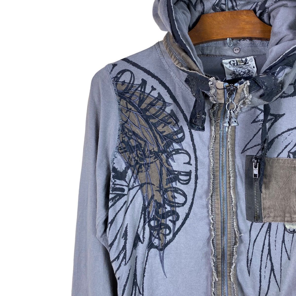 Japanese Brand × Seditionaries GHTZ PUNK STYLE CROSS HOODIE Size US S / EU 44-46 / 1 - 6 Thumbnail